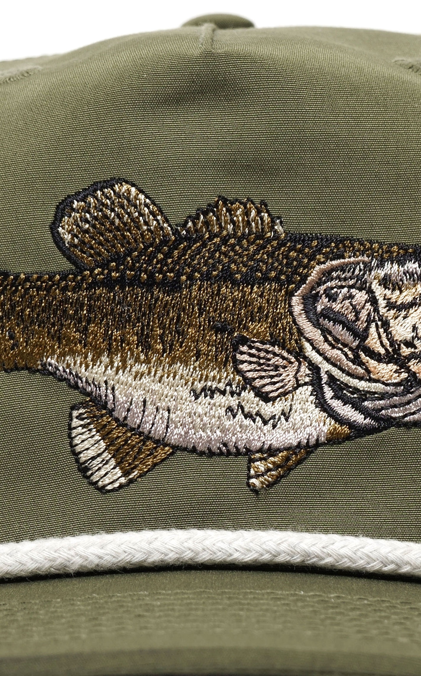 Duck Camp Moss Green Embroidered Bass Cap - Image 1