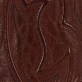 JRC & Sons Men's Drew Caiman Belly Wide Square Toe Exotic Cowboy Boot in Brandy - Image 1