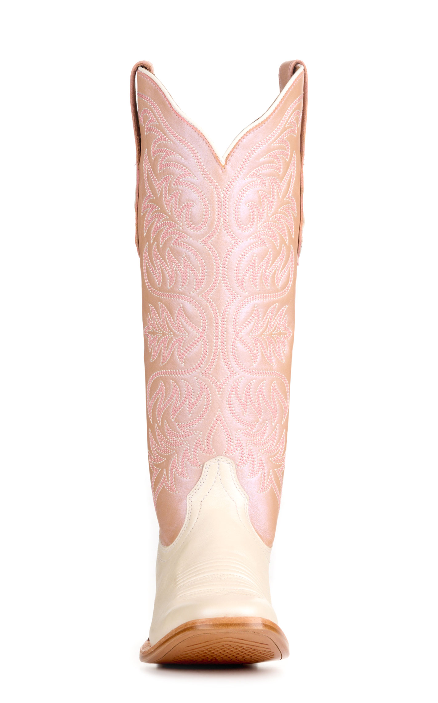 Ariat Women's Pearl & Pink Futurity Blanche TekStep French Toe Tall Cowgirl Boots - Image 1