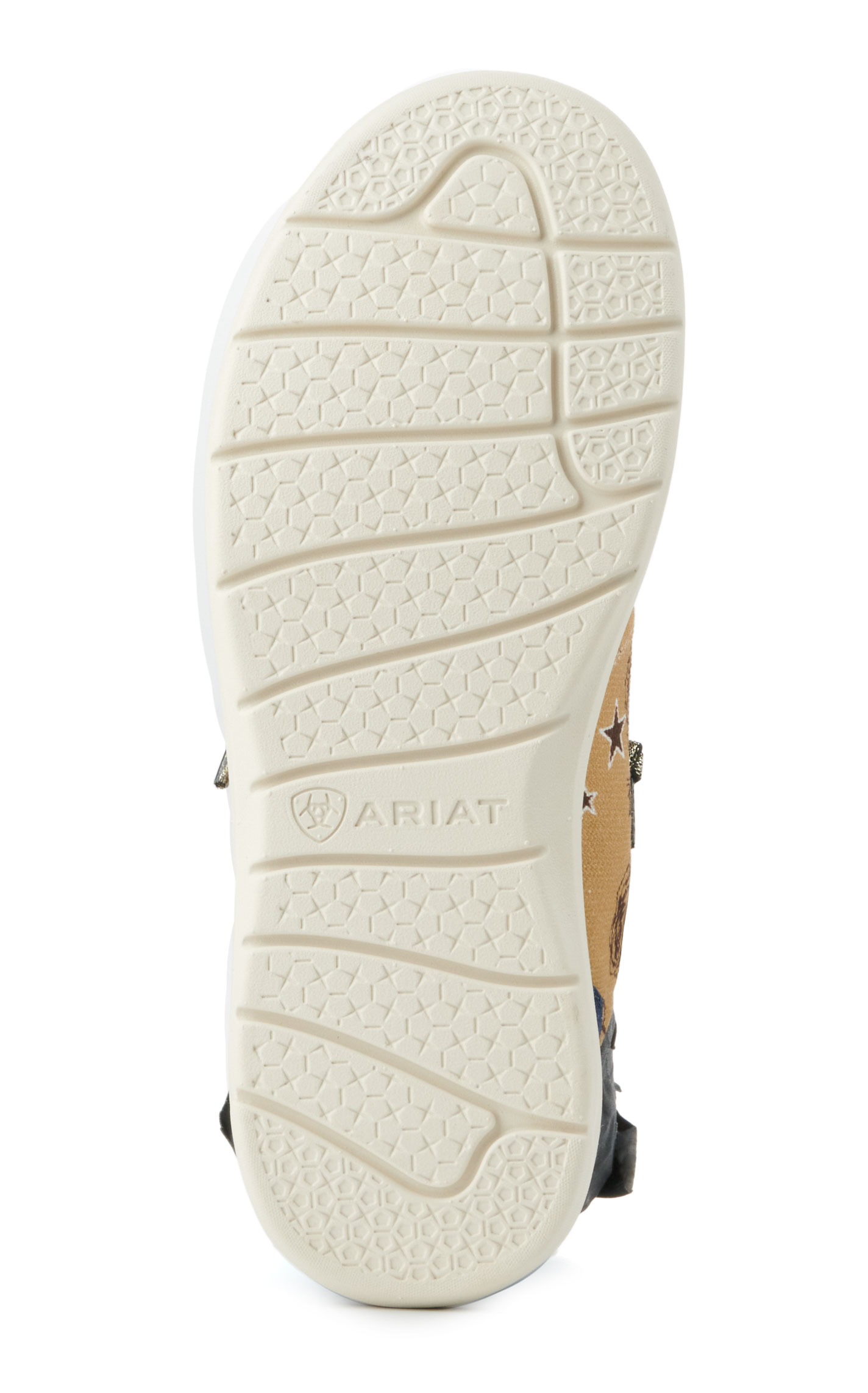Ariat x Rodeo Quincy Women's Hilo Tan Rose Print Canvas Lace Up Casual Shoes - Image 1