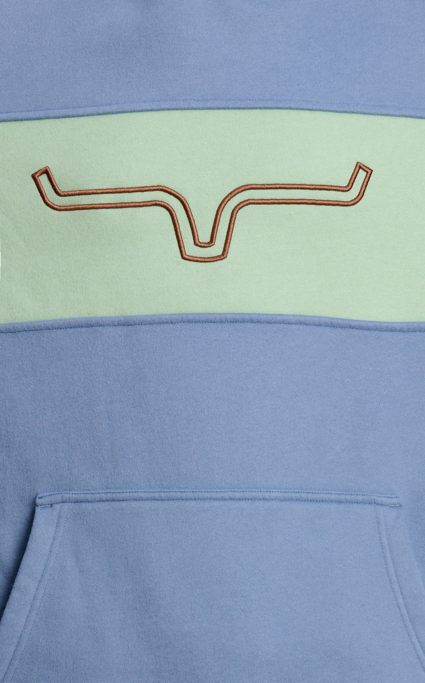 Kimes Ranch Men's Ripon Slate & Mint Logo Hoodie - Image 1