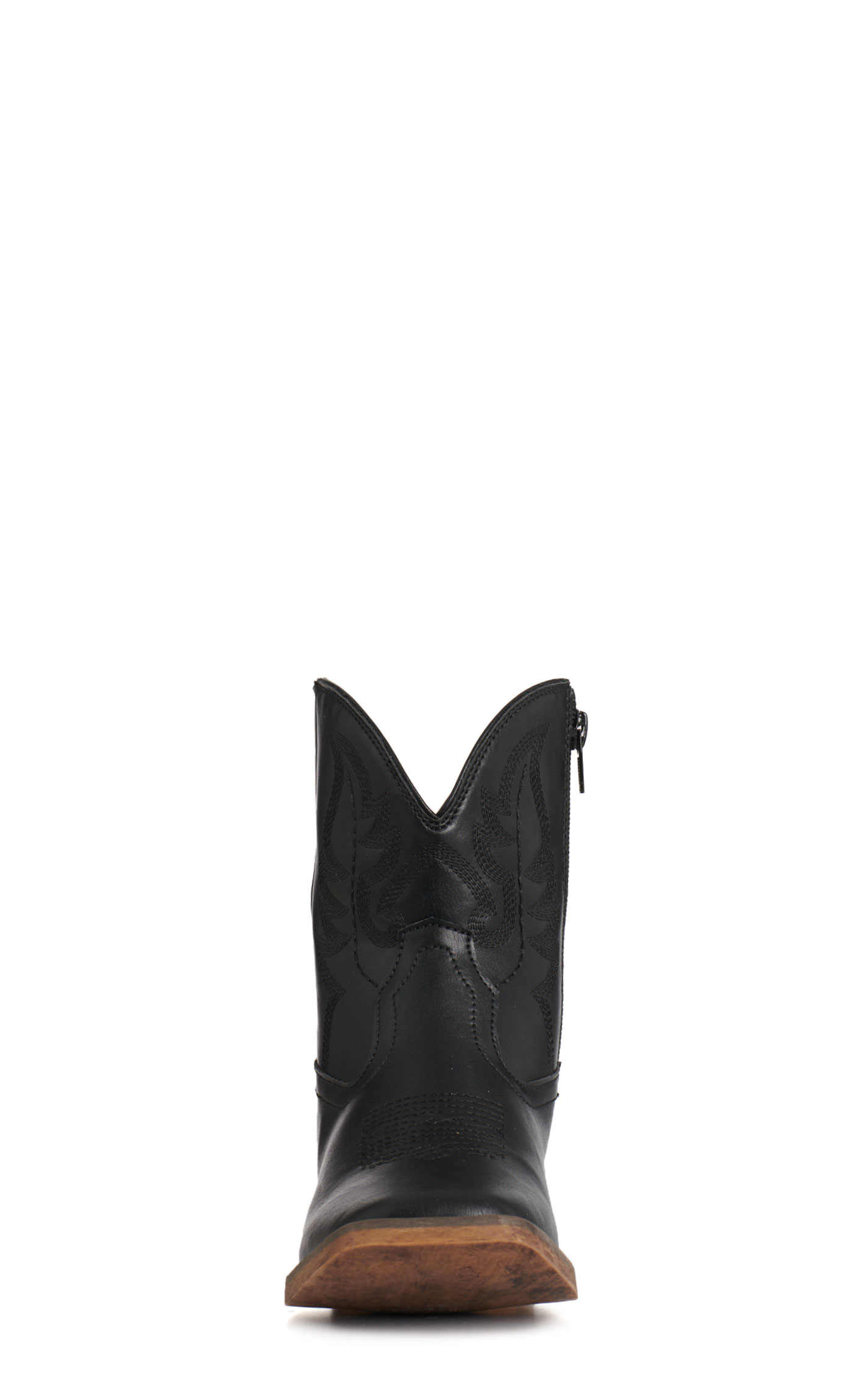 Roper Women's Shayla Black Faux Leather Wide Square Toe Cowboy Boots - Image 1