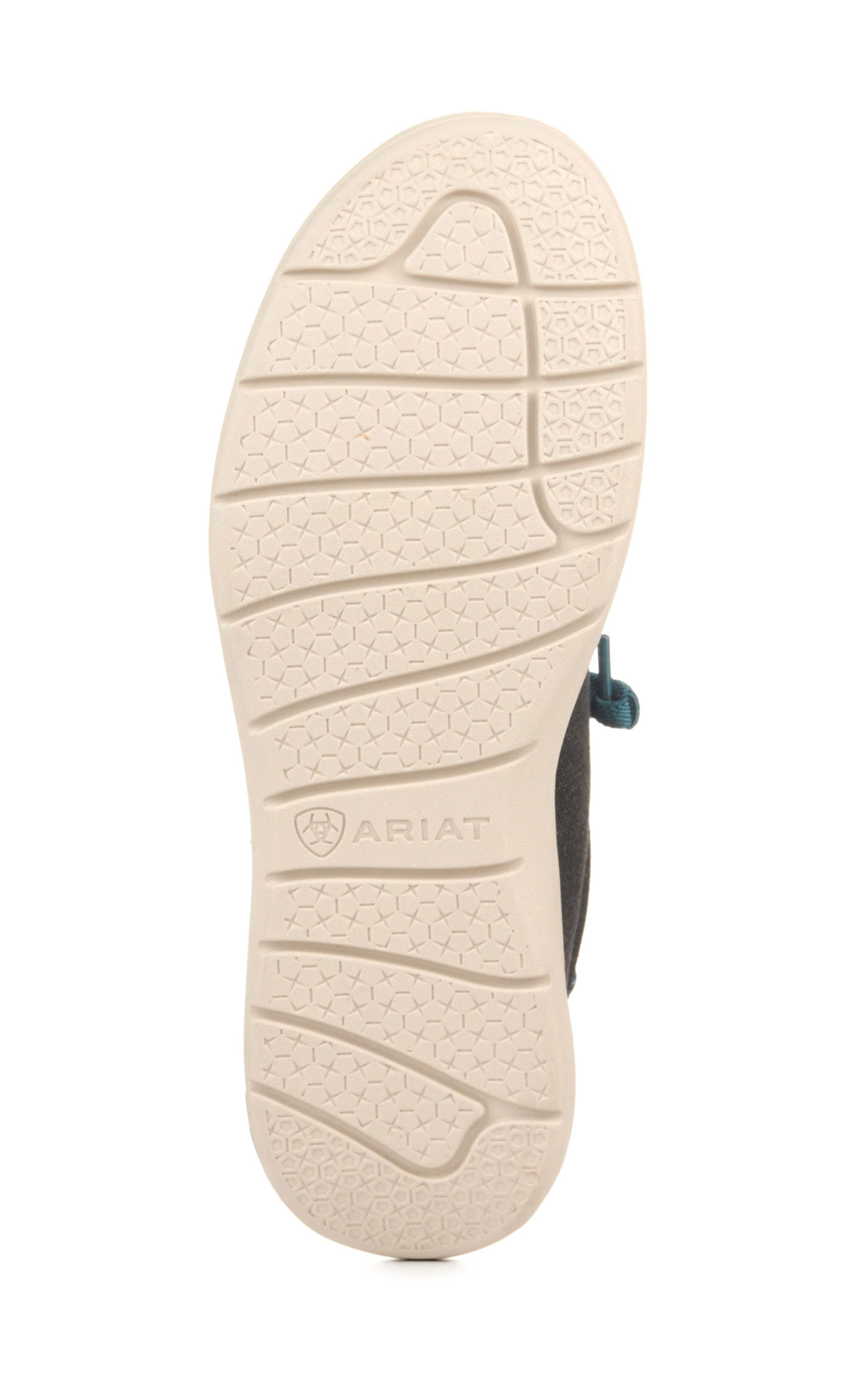 Ariat Men's Hilo Charcoal Blue with Aztec Print Canvas Stretch Lace Casual Shoe - Image 1