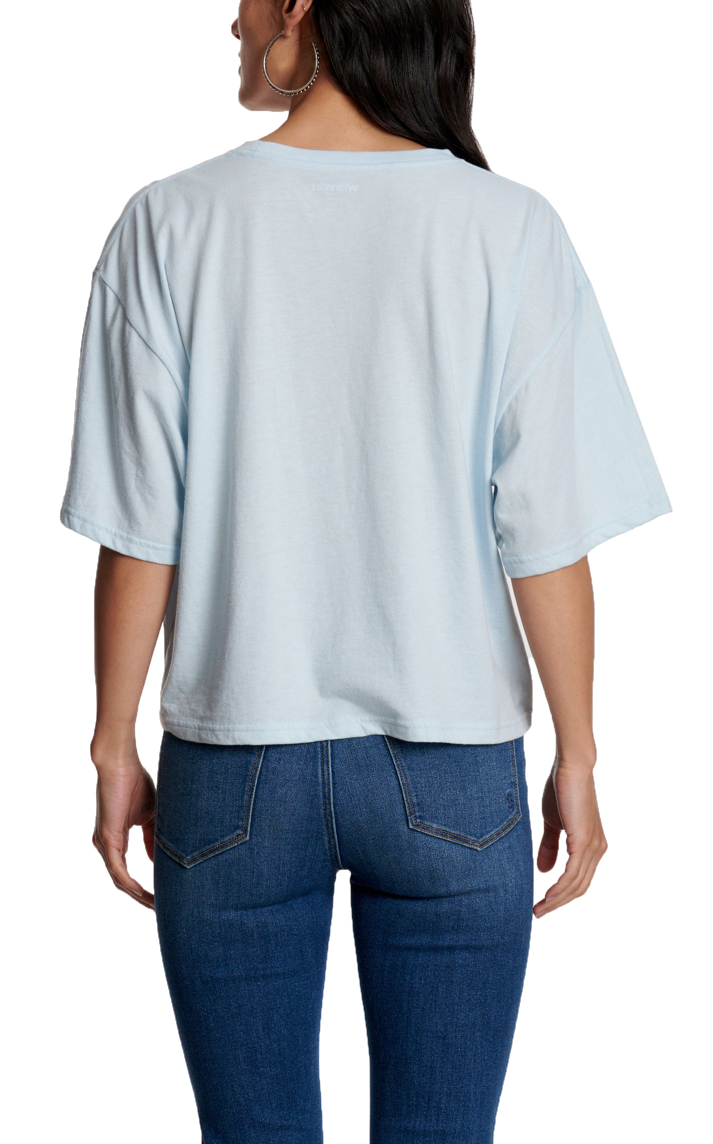 Wrangler X Lainey Wilson Women’s Light Blue Desert Graphic T-Shirt - Image 1
