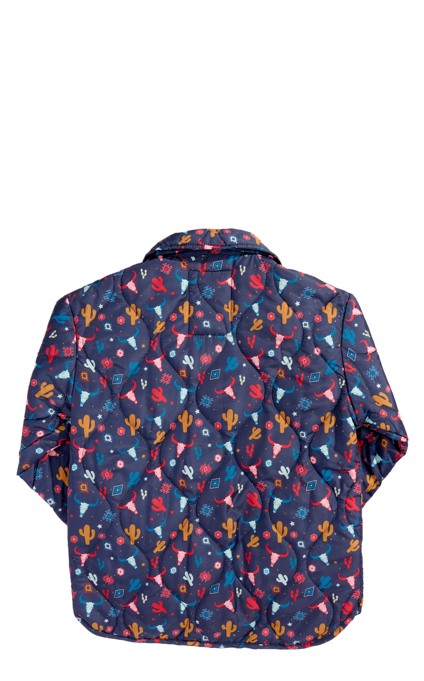 Rockin C Girl's Navy Desert Aztec Print Shacket - Image 1