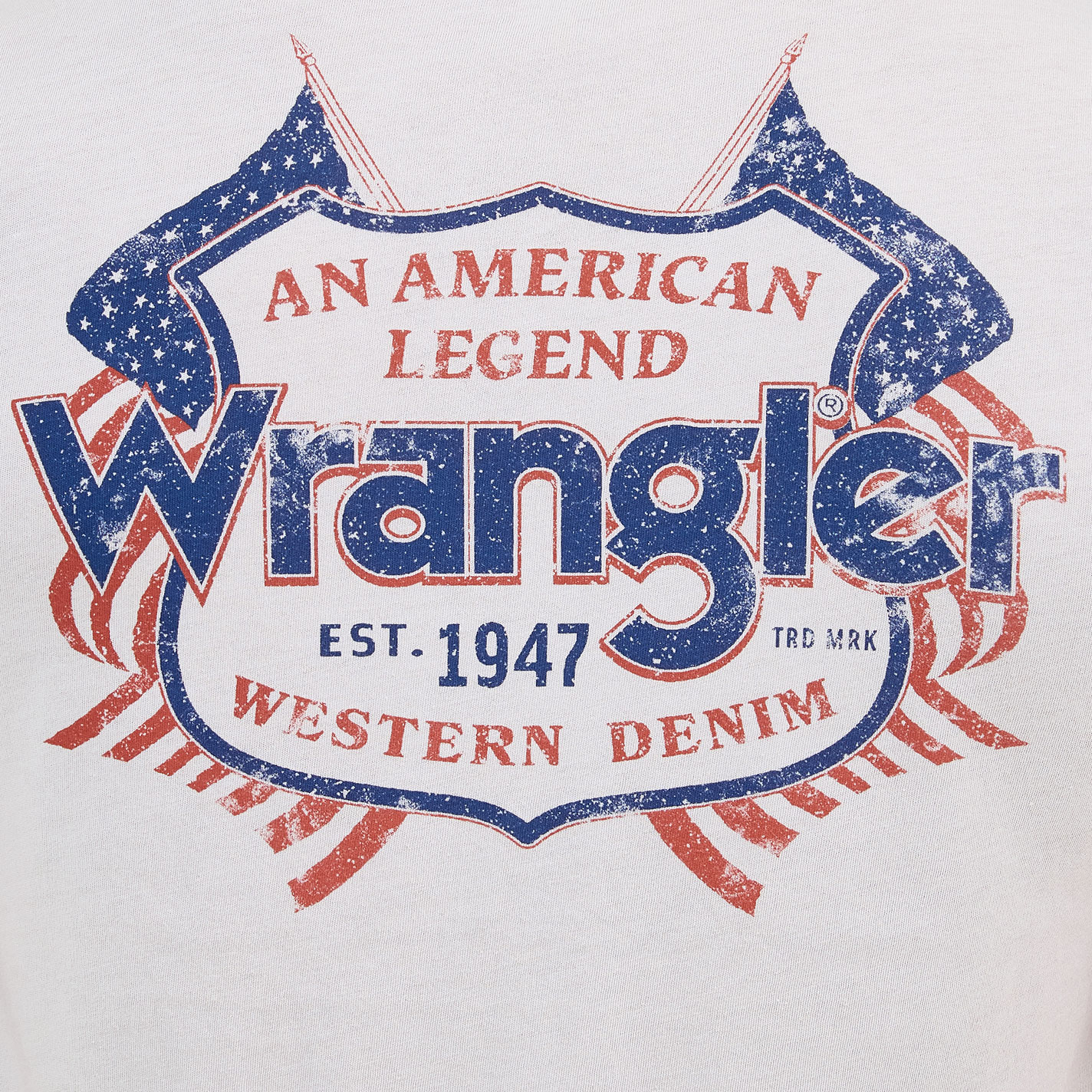 Wrangler Men's White American Legend Graphic T-Shirt - Image 1