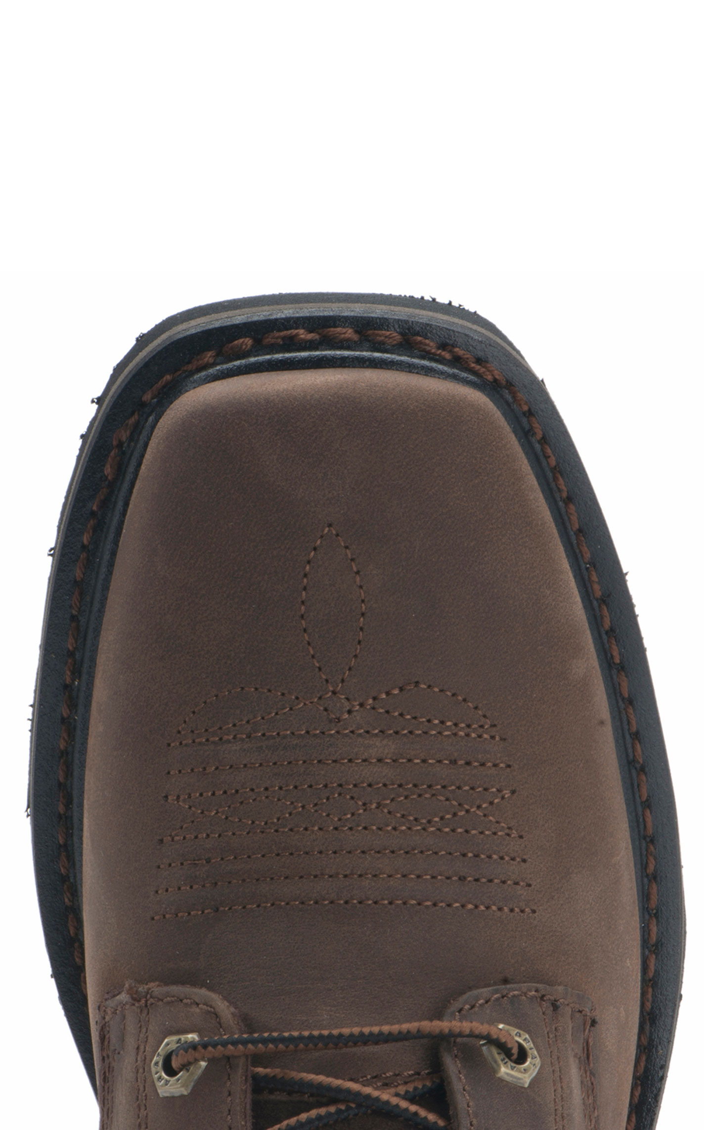Ariat Men's Cascade Alamo Brown Wide Square Toe Lace Up Work Boots - Image 1