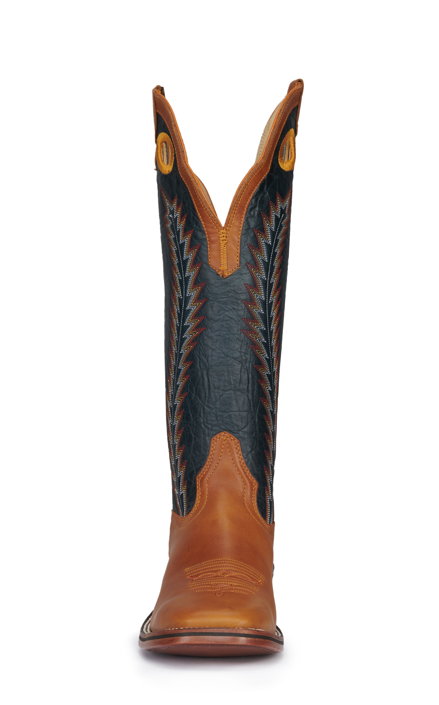 Hondo Men's Honey Crazy Horse and Navy 16\