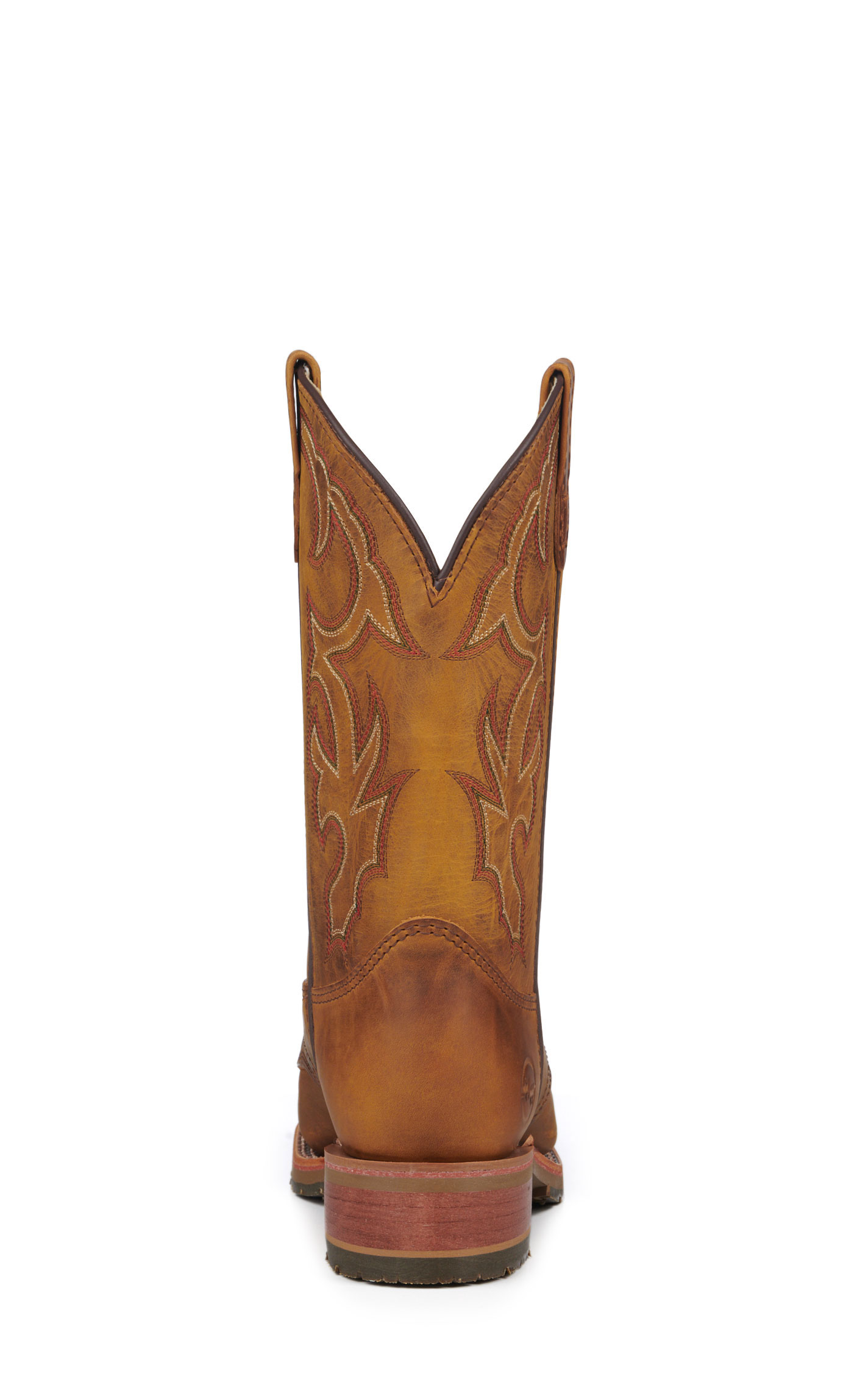 Double H Men's ICE Collection Old Town Folklore Brown Wide Square Toe Cowboy Boots - Image 1