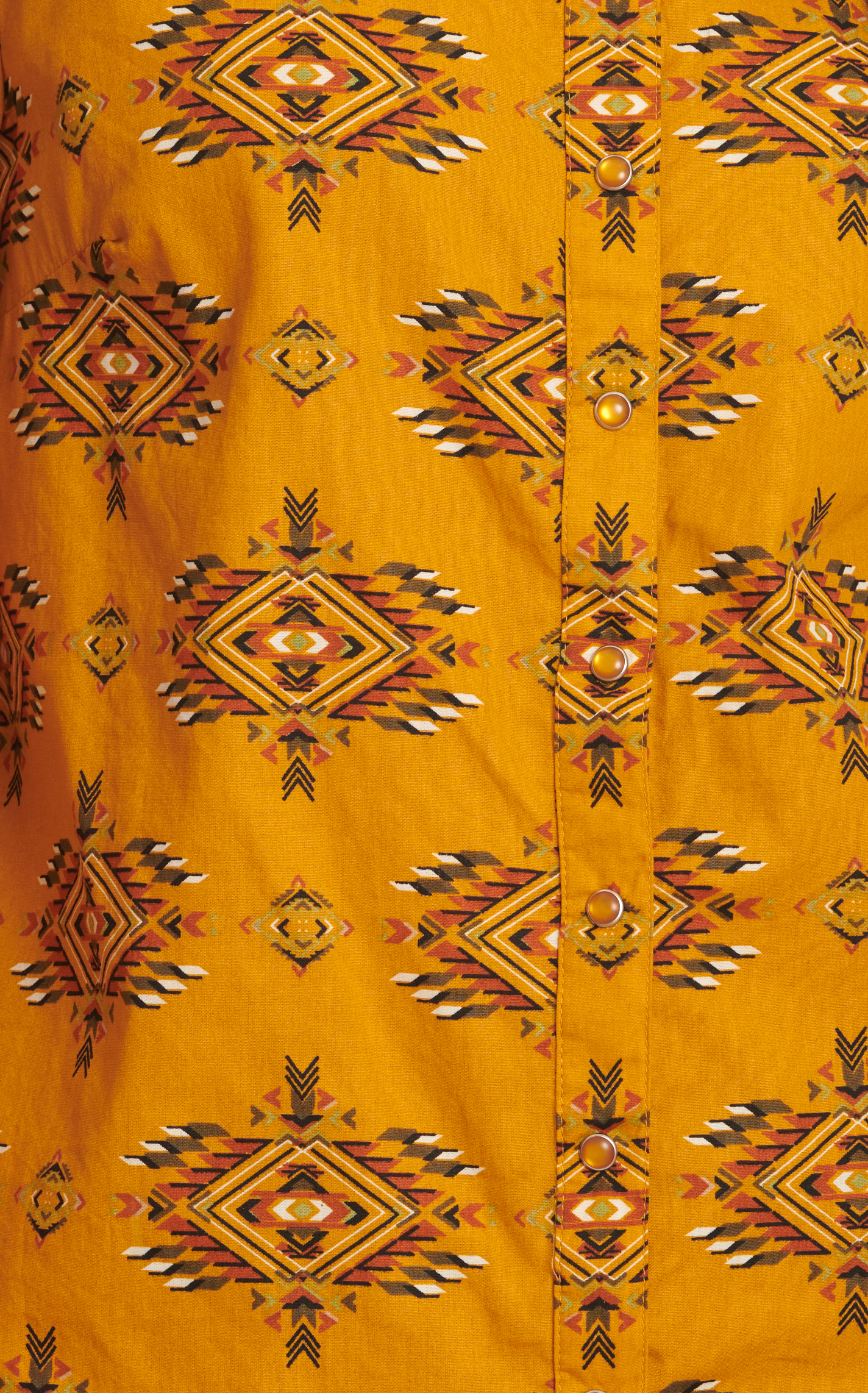 Cotton & Rye Women's Goldenrod & Autumn Aztec Print Western Shirt - Image 1