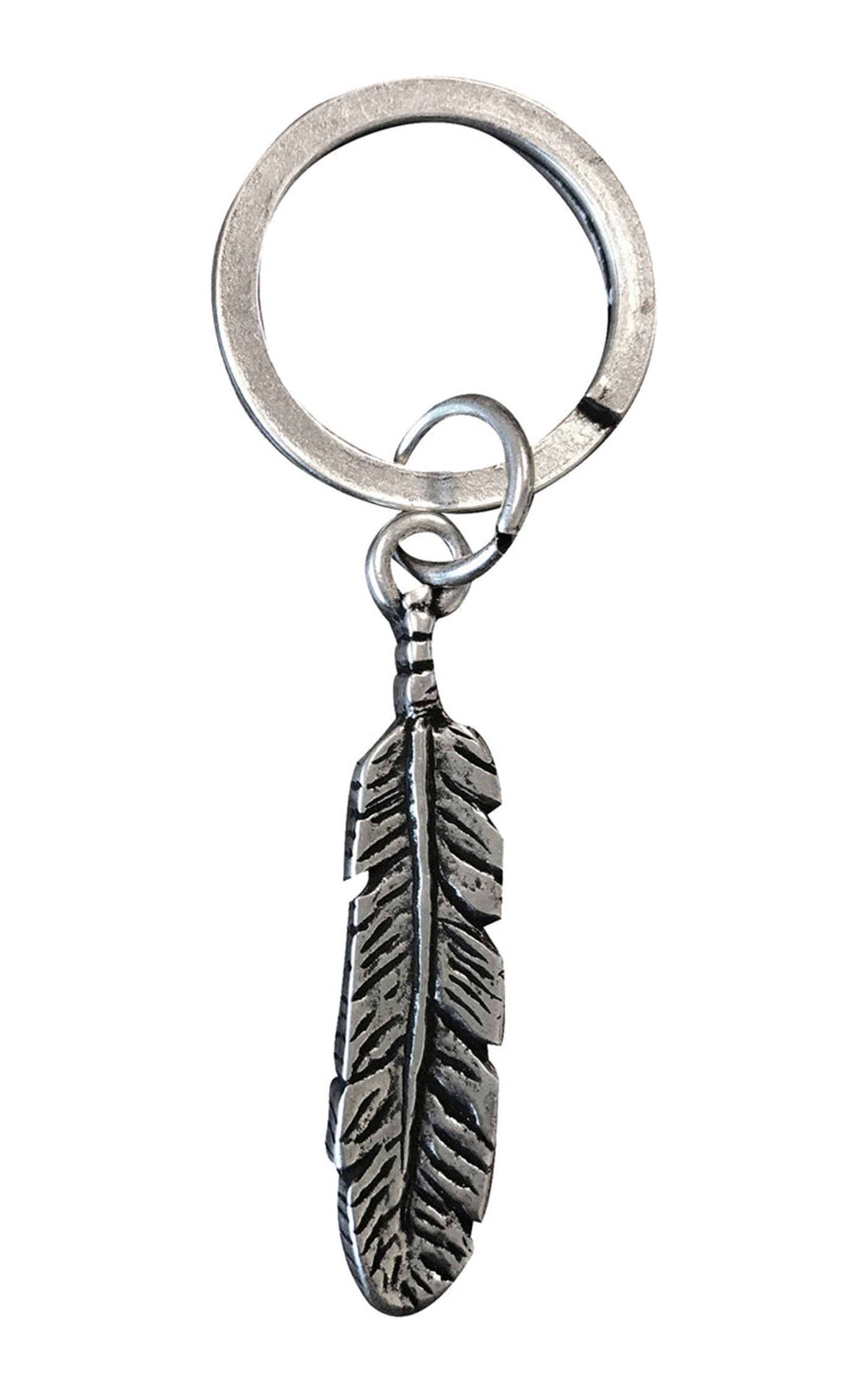 AndWest Silver Feather Keychain - Image 1