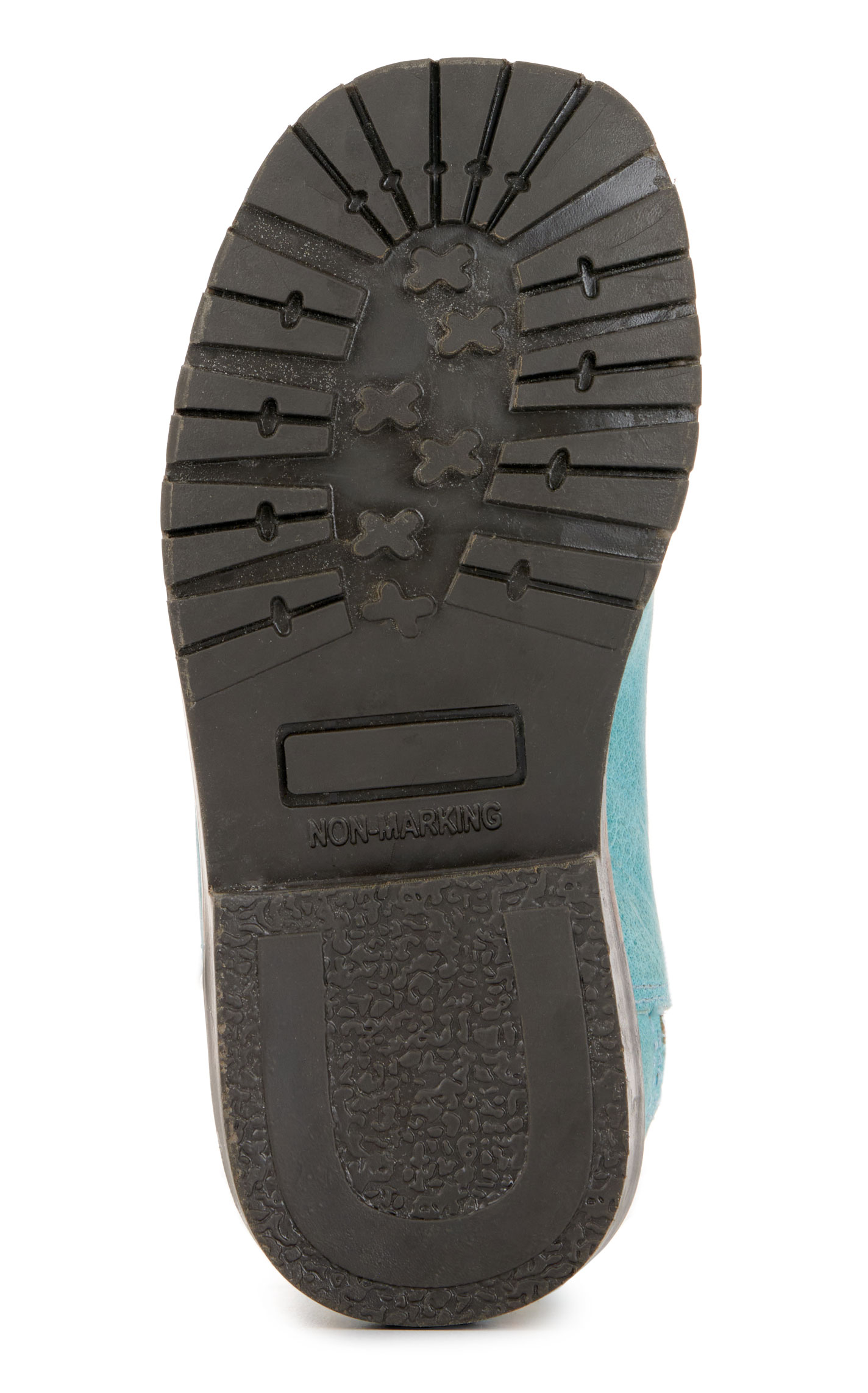 Smoky Mountain Toddler's Autry Turquoise with Floral Embroidery Wide Square Toe Cowboy Boots - Image 1