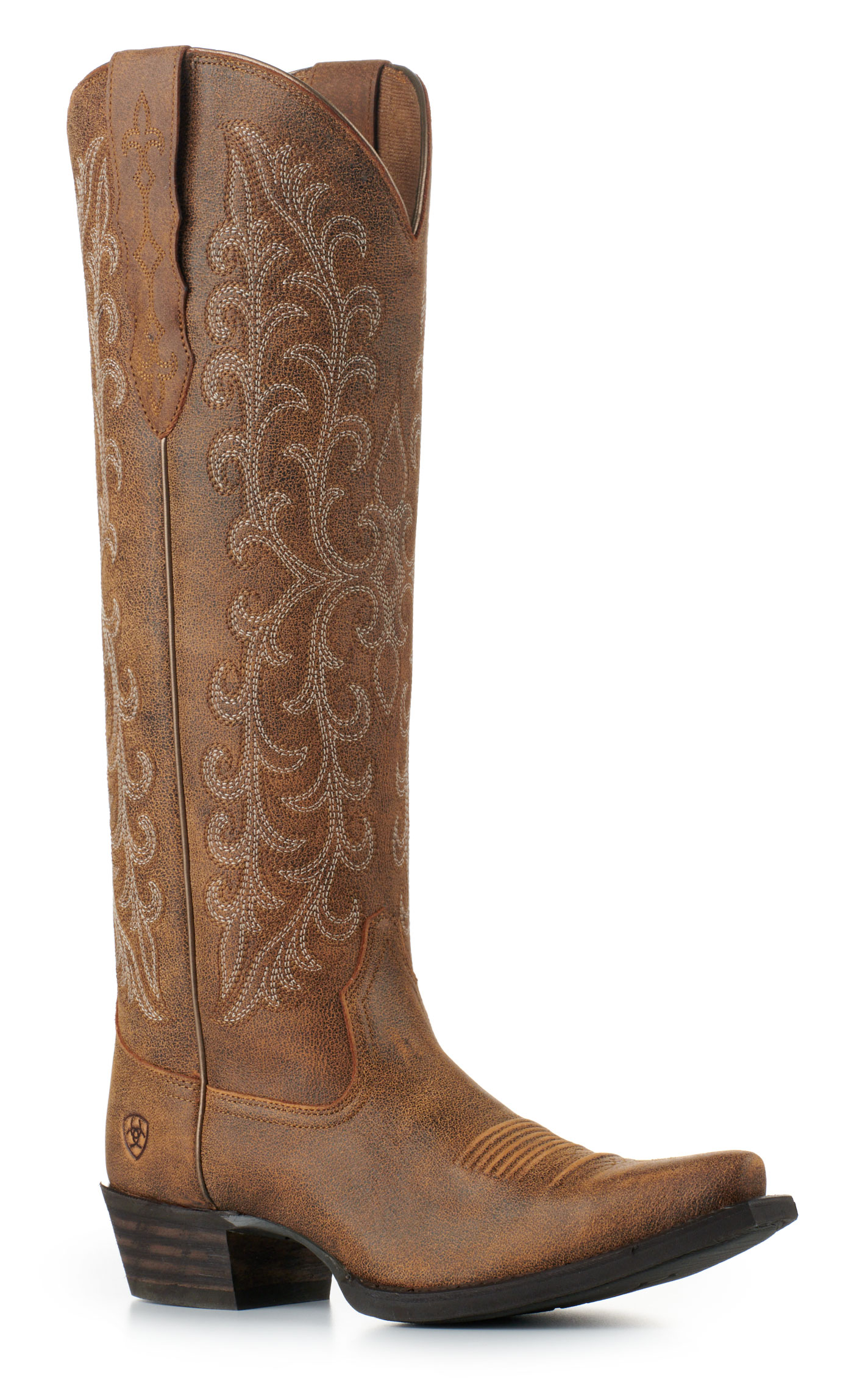 Ariat Women's Tallahassee Brown Bomber StretchFit Snip Toe Cowboy Boots - Image 1