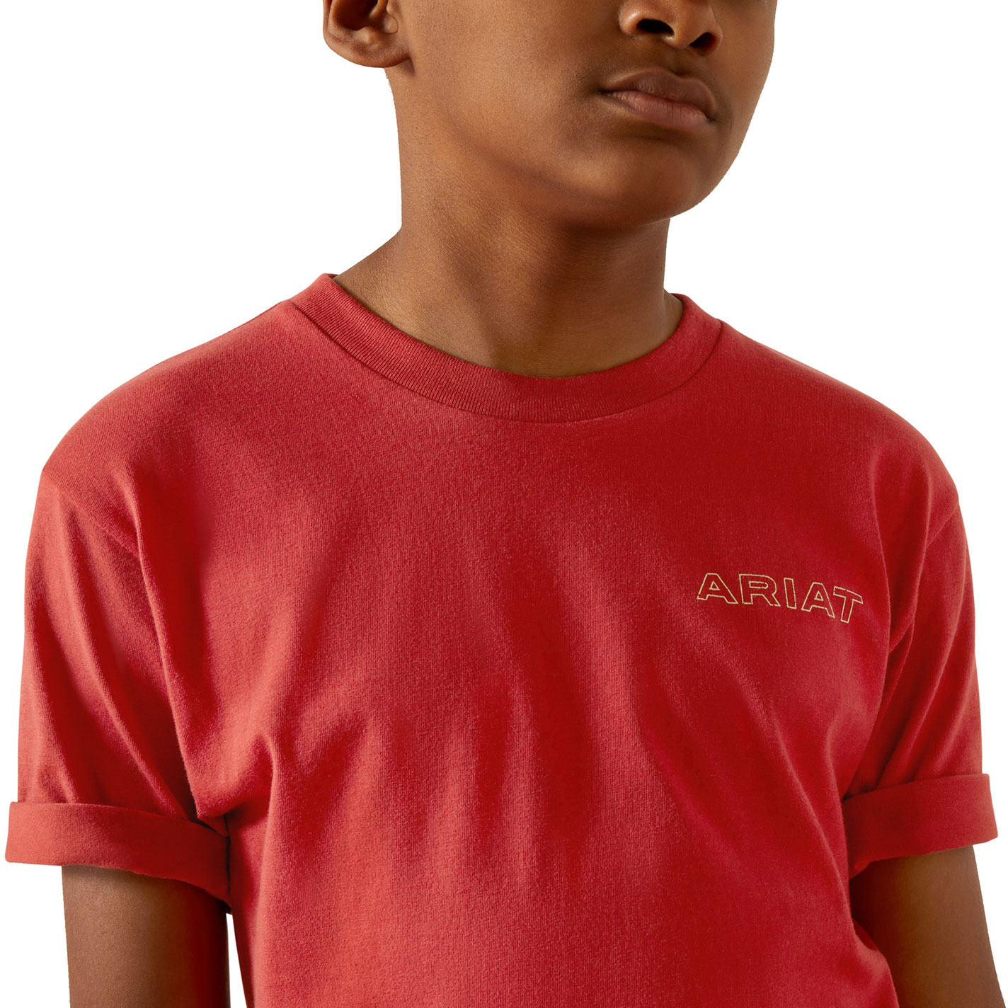 Ariat Boy's Patriot Buffalo Coin Red Graphic T-Shirt - Image 1