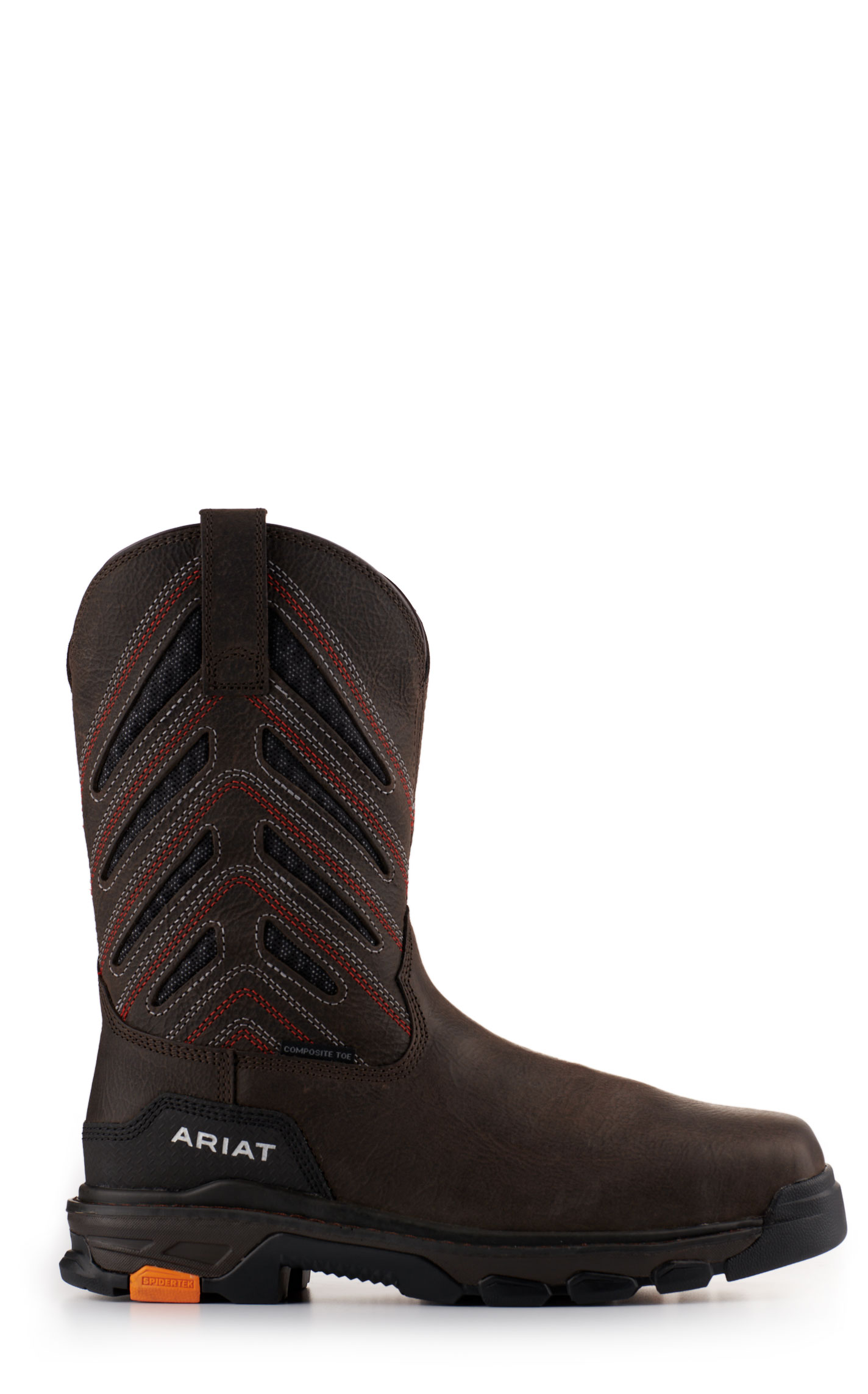 Ariat Men's Intrepid Iron Coffee VentTEK Wide Square Composite Toe Work Boot - Image 1
