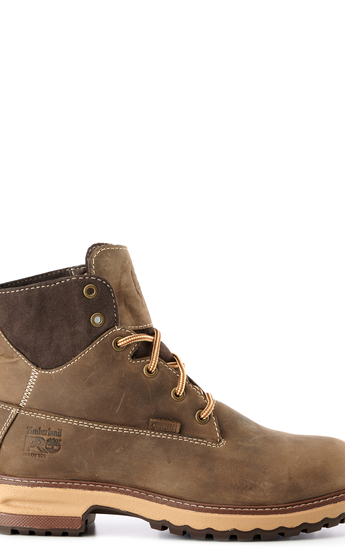 Timberland PRO Women's Hightower Coffee Brown Round Alloy Toe Lace Up Work Boot - Image 1