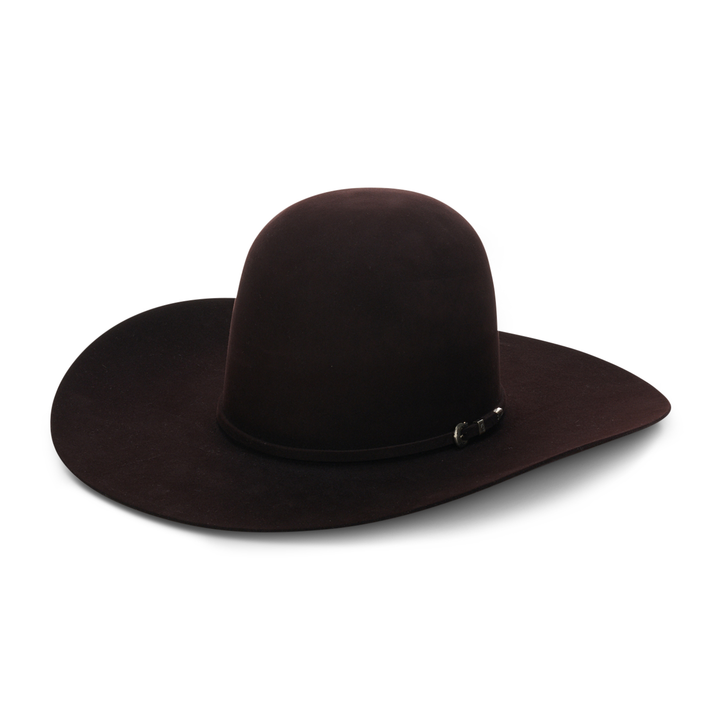 Rodeo King 15X Black Cherry Open Crown Felt Hat - Image 1