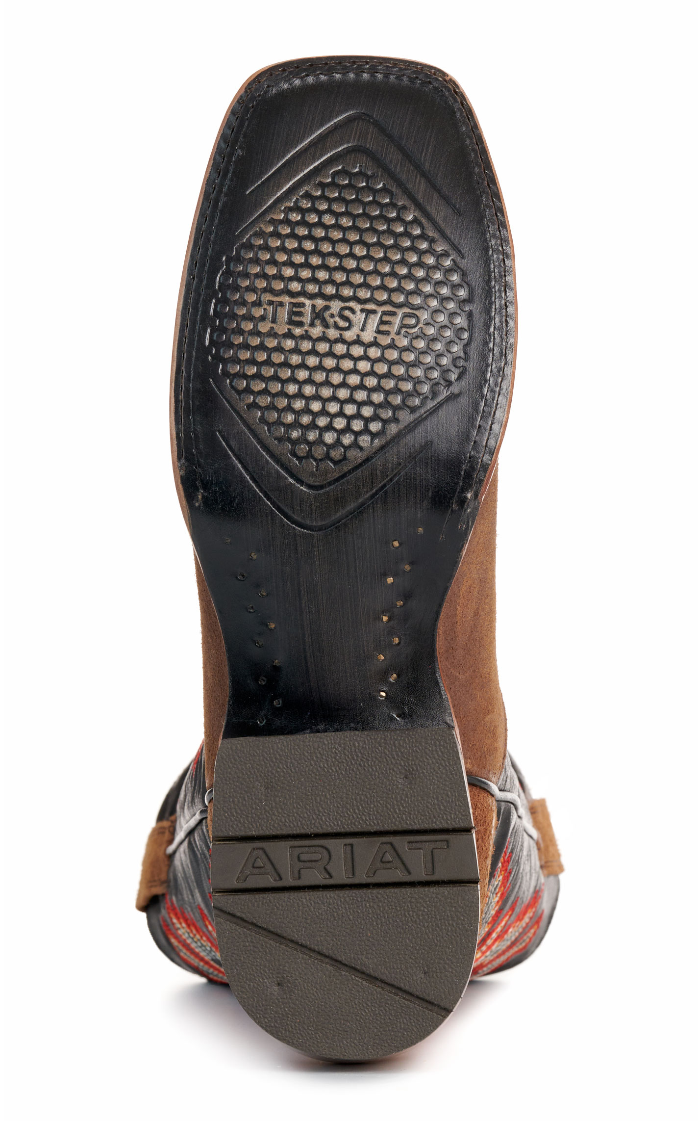 Ariat Men's Weathered Wicker & Bayou Black Wide Square Toe Cowboy Boots - Image 1