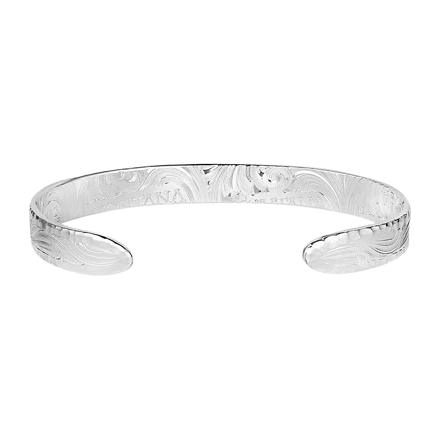 Montana Silversmiths Silver Western Filigree Thin Cuff Bracelet - Image 2
