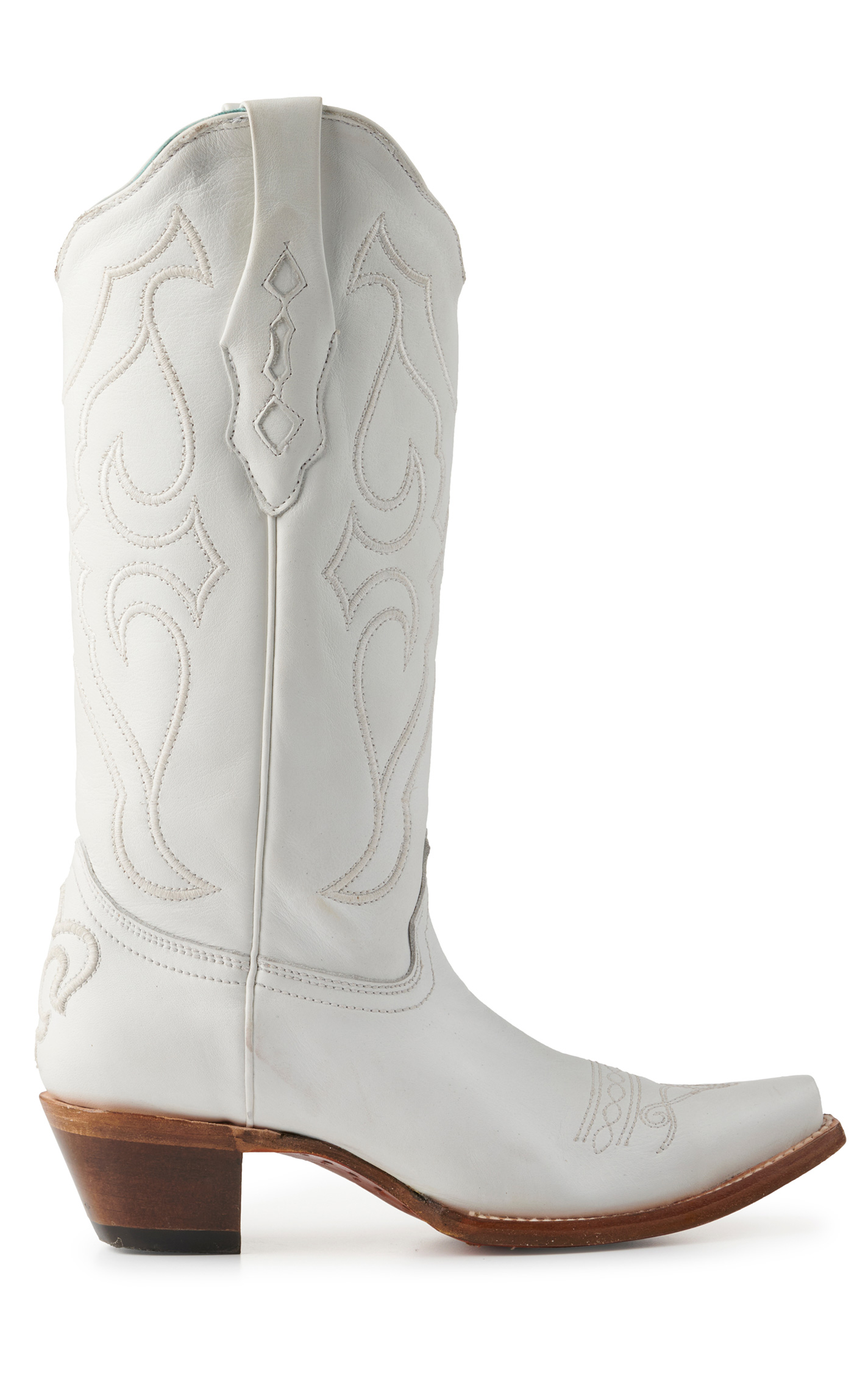 Corral Women's White Snip Toe Cowboy Boots - Image 1