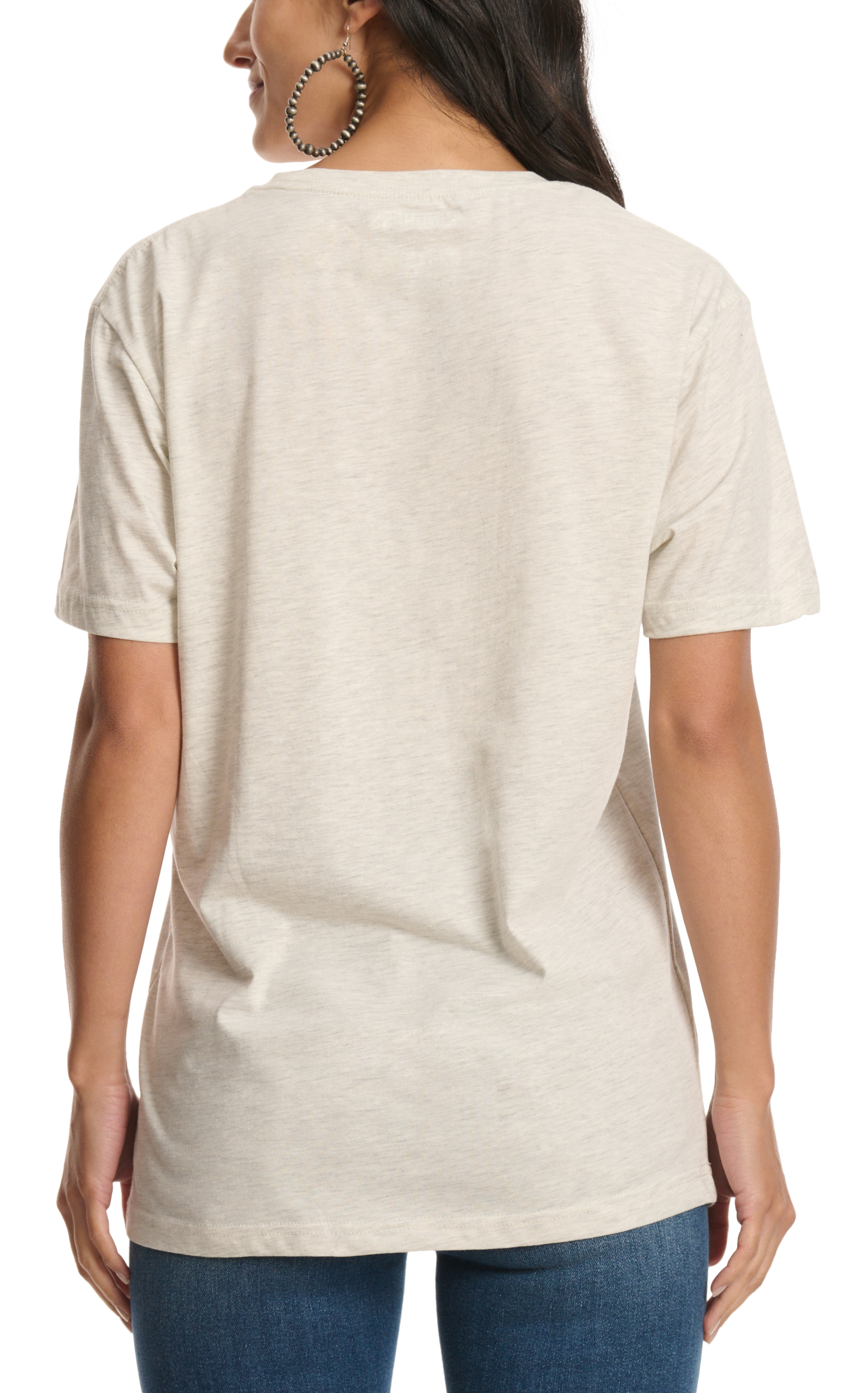 Kindness & Confetti Women's Light Gray Hello Hunting Graphic T-Shirt - Image 1