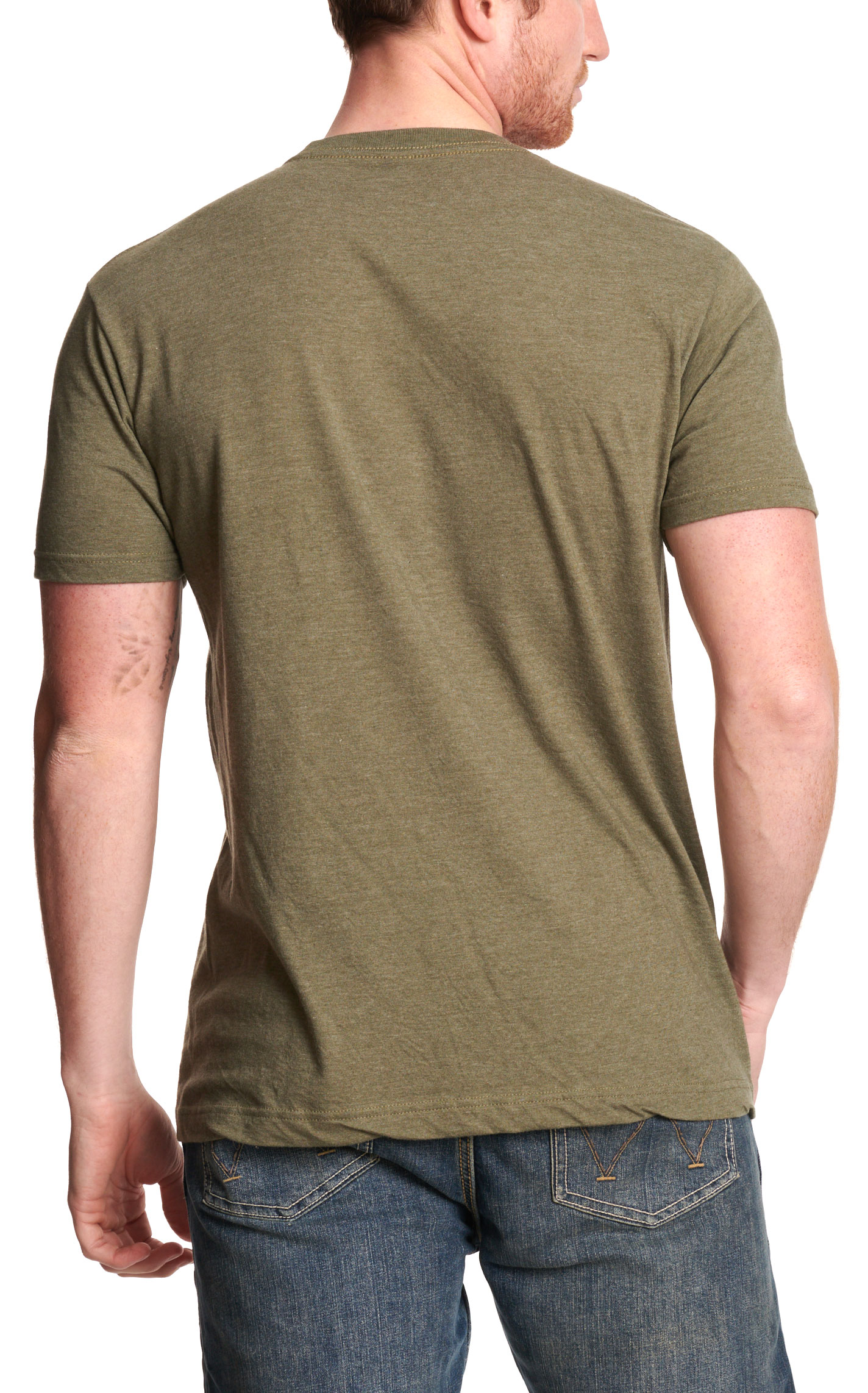 Brew City Men's Olive Busch Light Hunting Trophy T-Shirt - Image 1