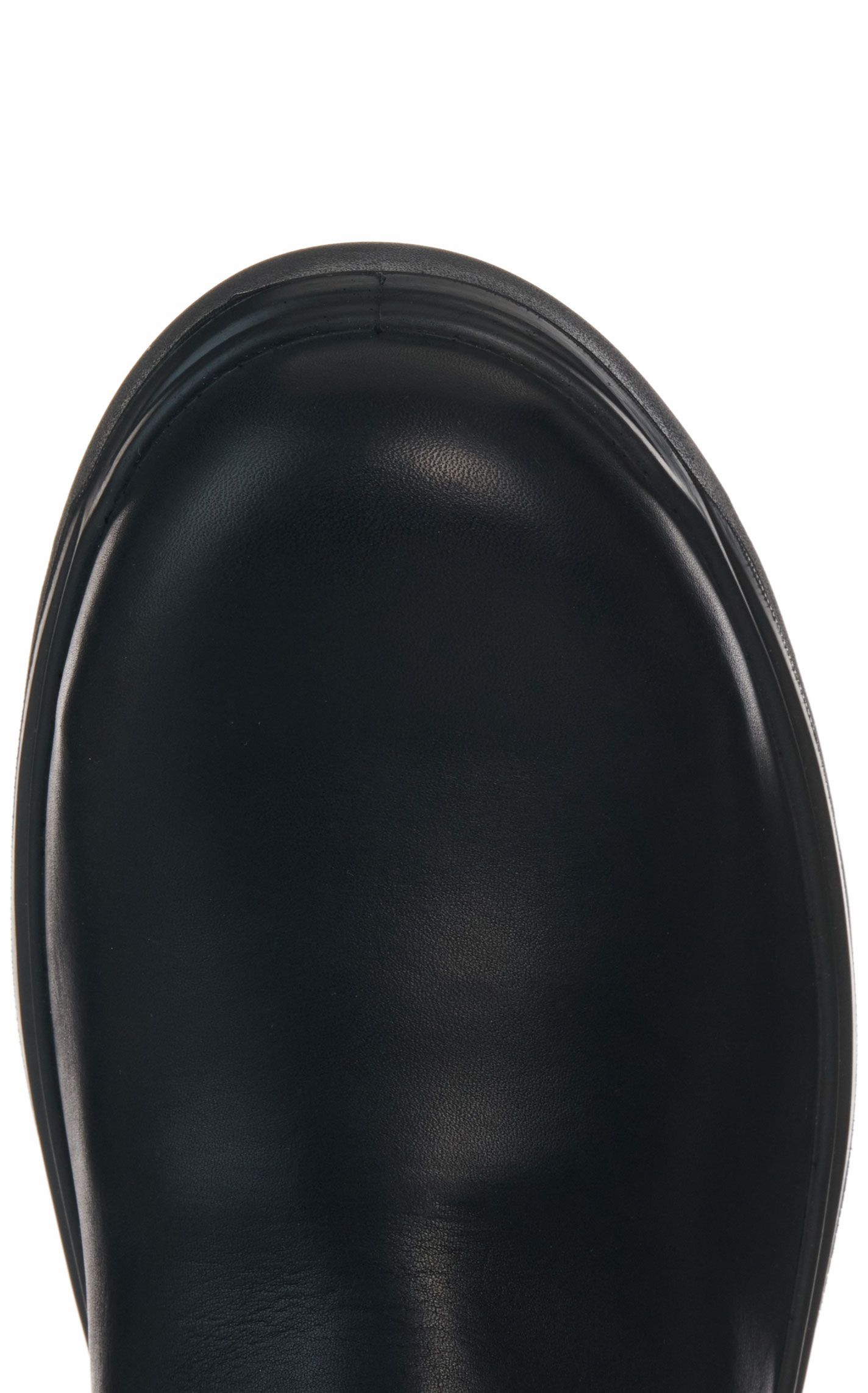 Ariat Men’s Turbo Black Waterproof Round Carbon Toe Chelsea Work Boots - Image 1