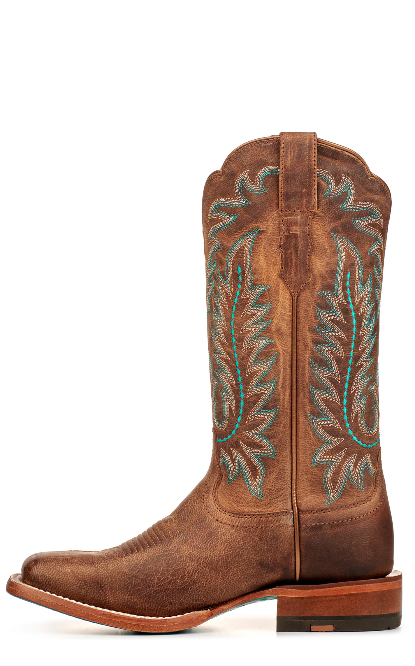 Ariat Women's Frontier Tilly Rodeo Tan TekStep Wide Square Toe Cowboy Boots - Image 1