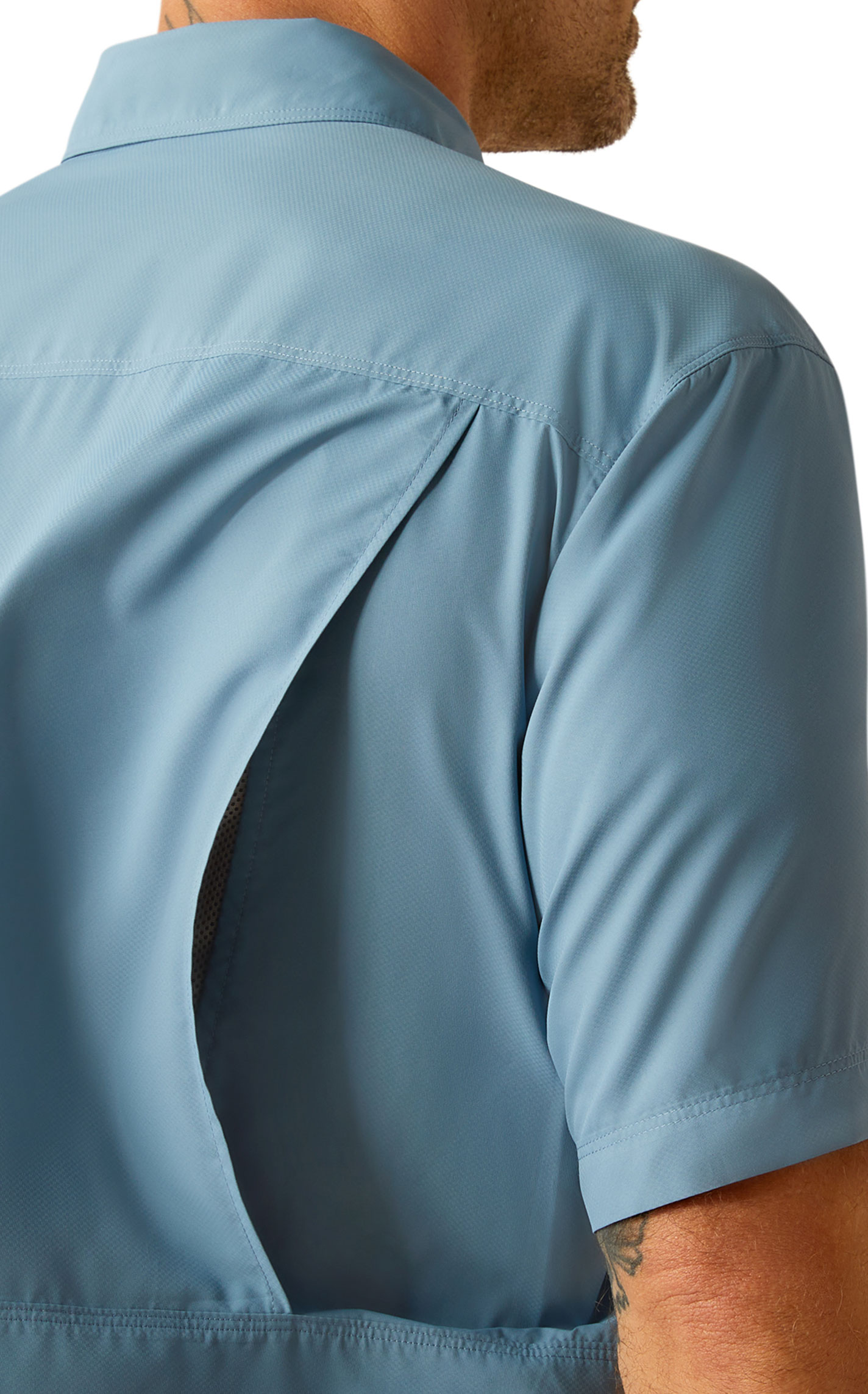 Ariat Men's VentTEK Outbound Shadow Blue Shirt - Image 1