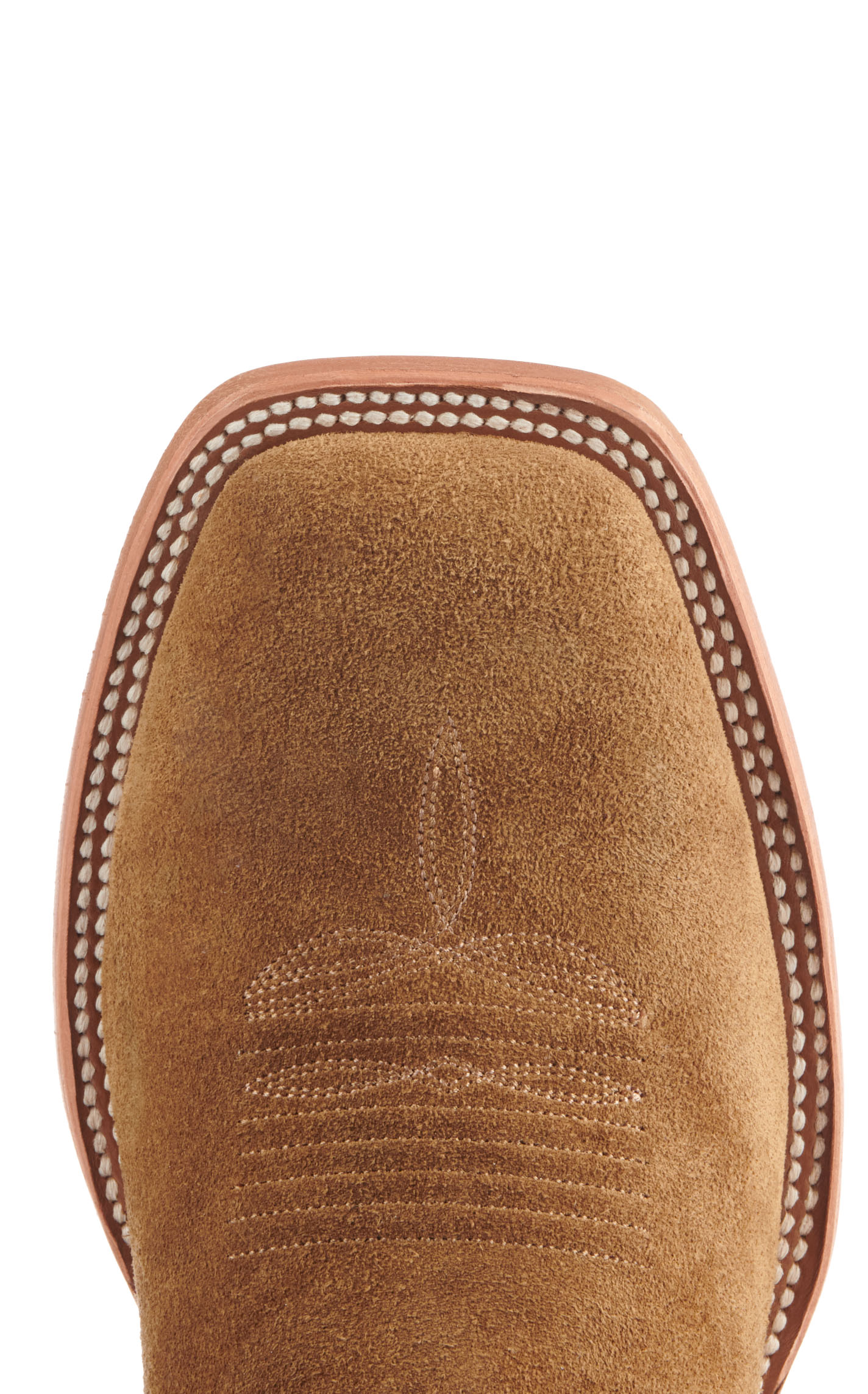 Cavender's Men's Endurance Saddle and Sand Roughout Wide Square Toe Cowboy Boots - Image 1