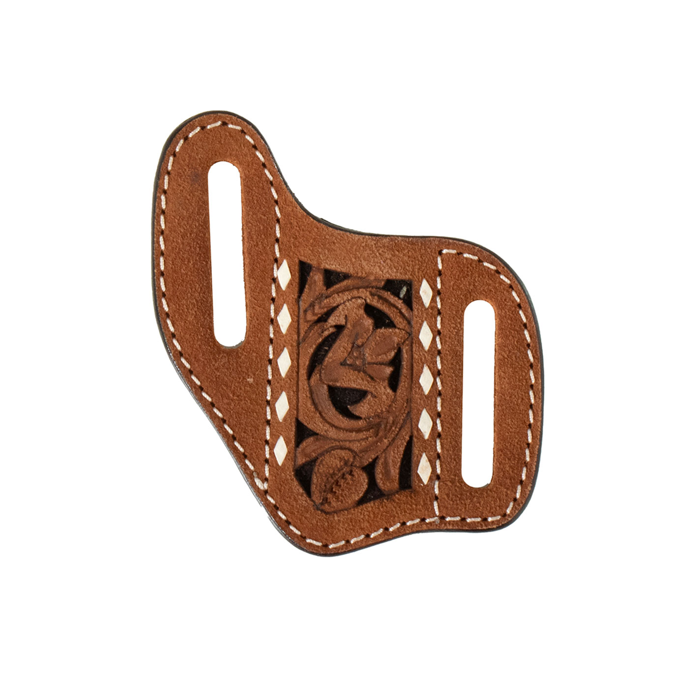 3D Belt Co Men's Brown Filigree Leather Pancake Knife Sheath - Image 1