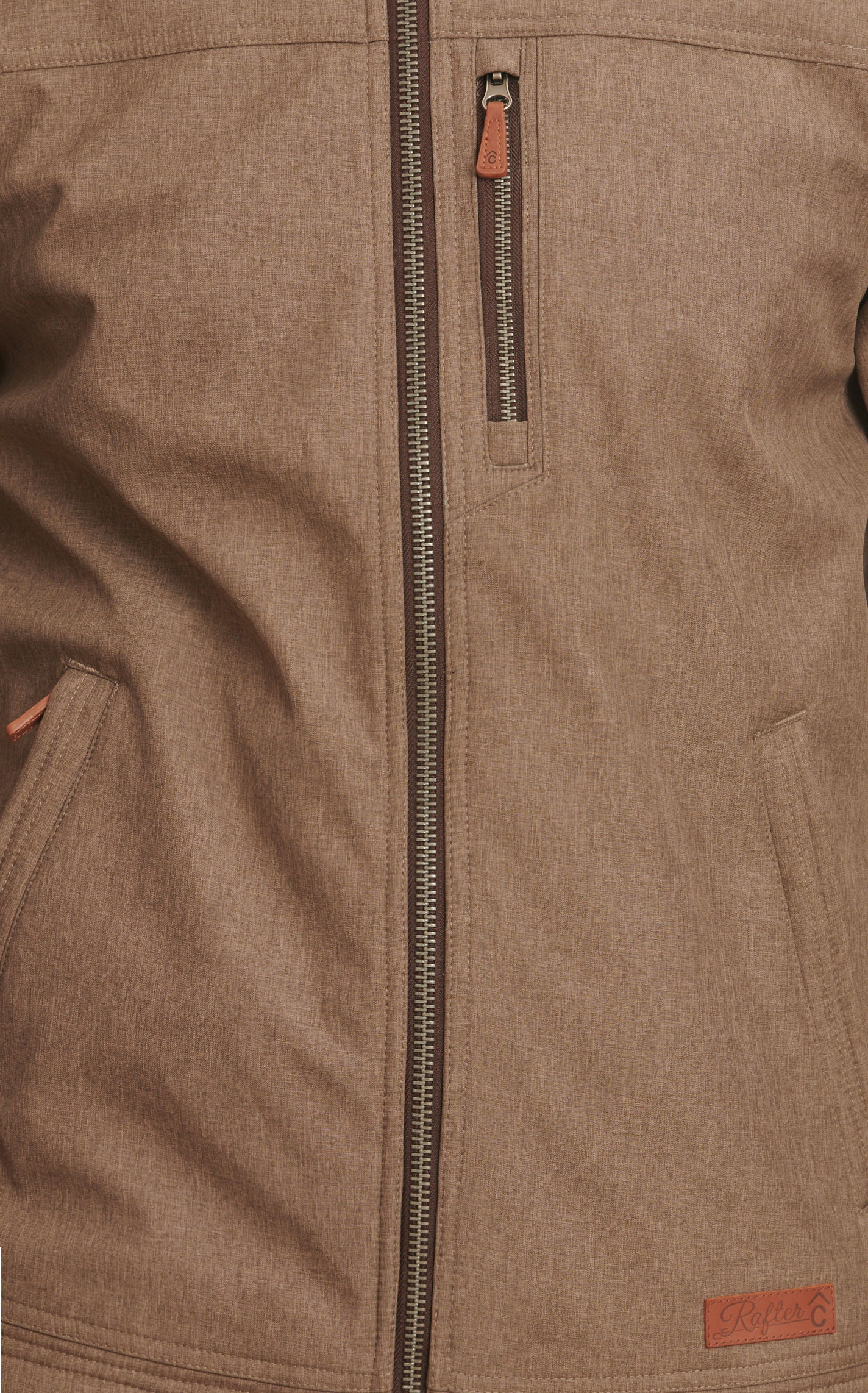 Rafter C Men's Taupe Bonded Jacket - Image 1