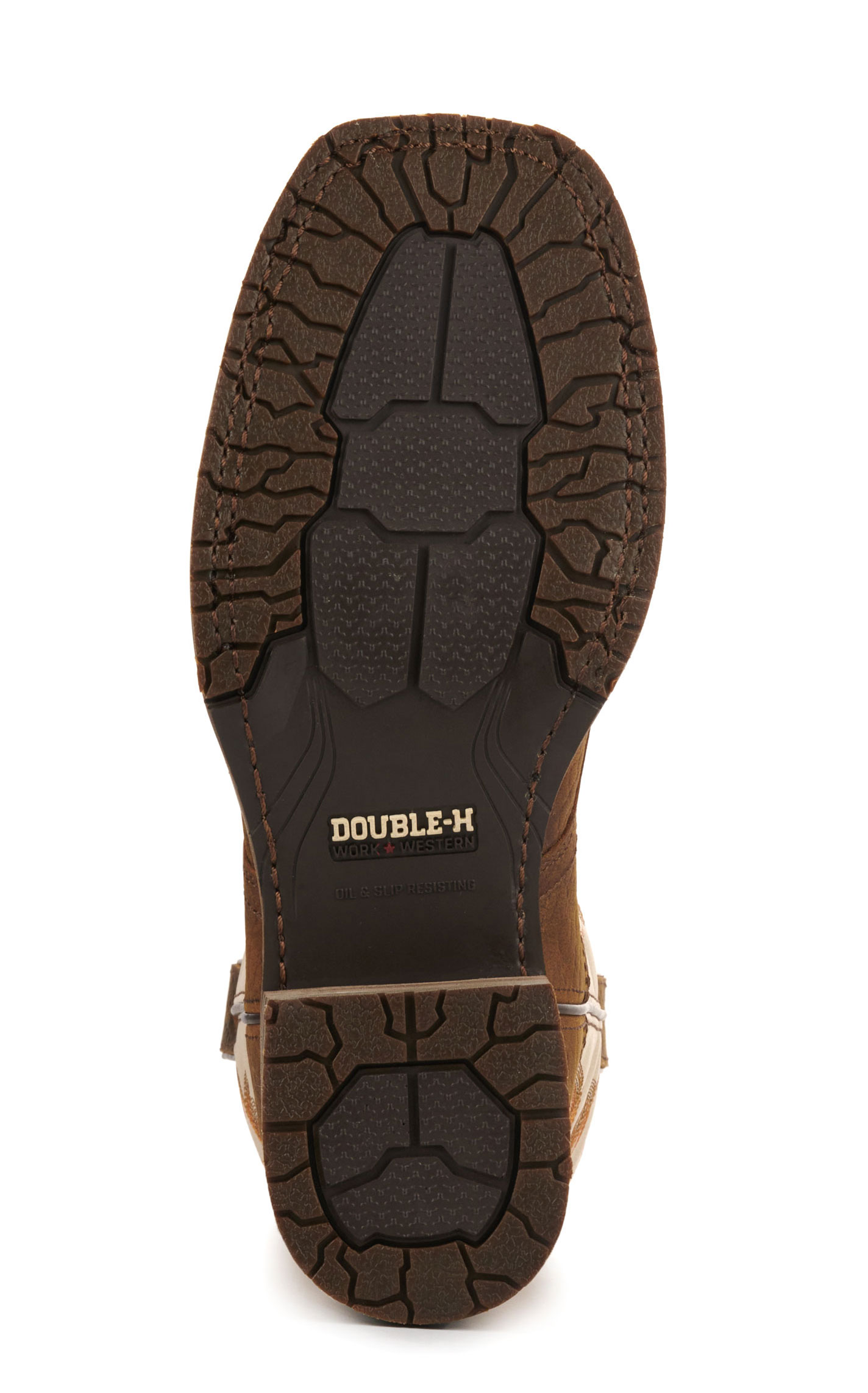 Double H Men's ICE Tan and Cream Wide Square Composite Toe Work Boots - Image 1