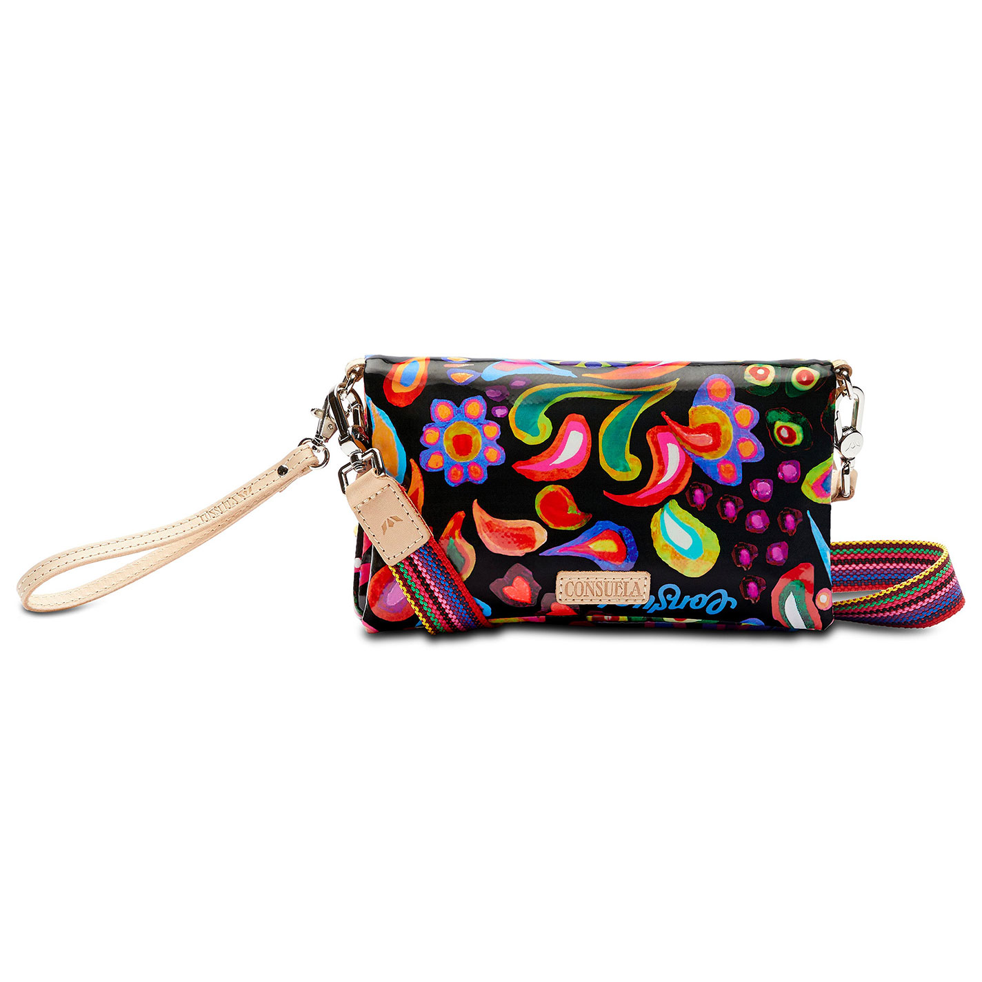 Consuela Sophie Colorful Floral Paisley Uptown Crossbody Bag  - Image 1