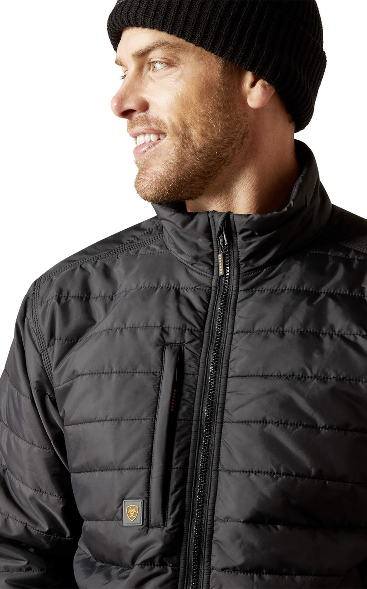 Ariat Rebar Men's Black Ripstop Lightweight Insulated Jacket - Image 1