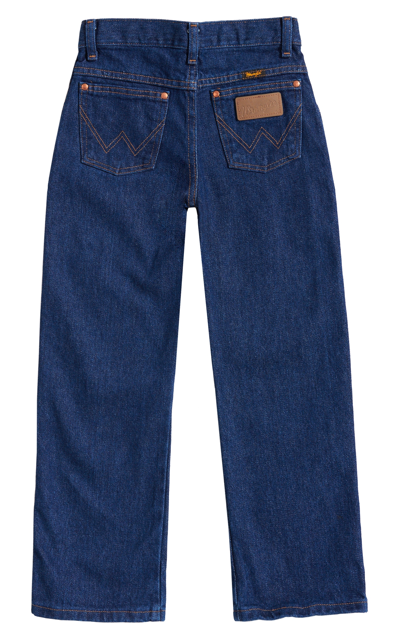Wrangler Boys' Cowboy Cut Prewashed Indigo Original Fit Straight Leg Jeans (8-16) - Image 1