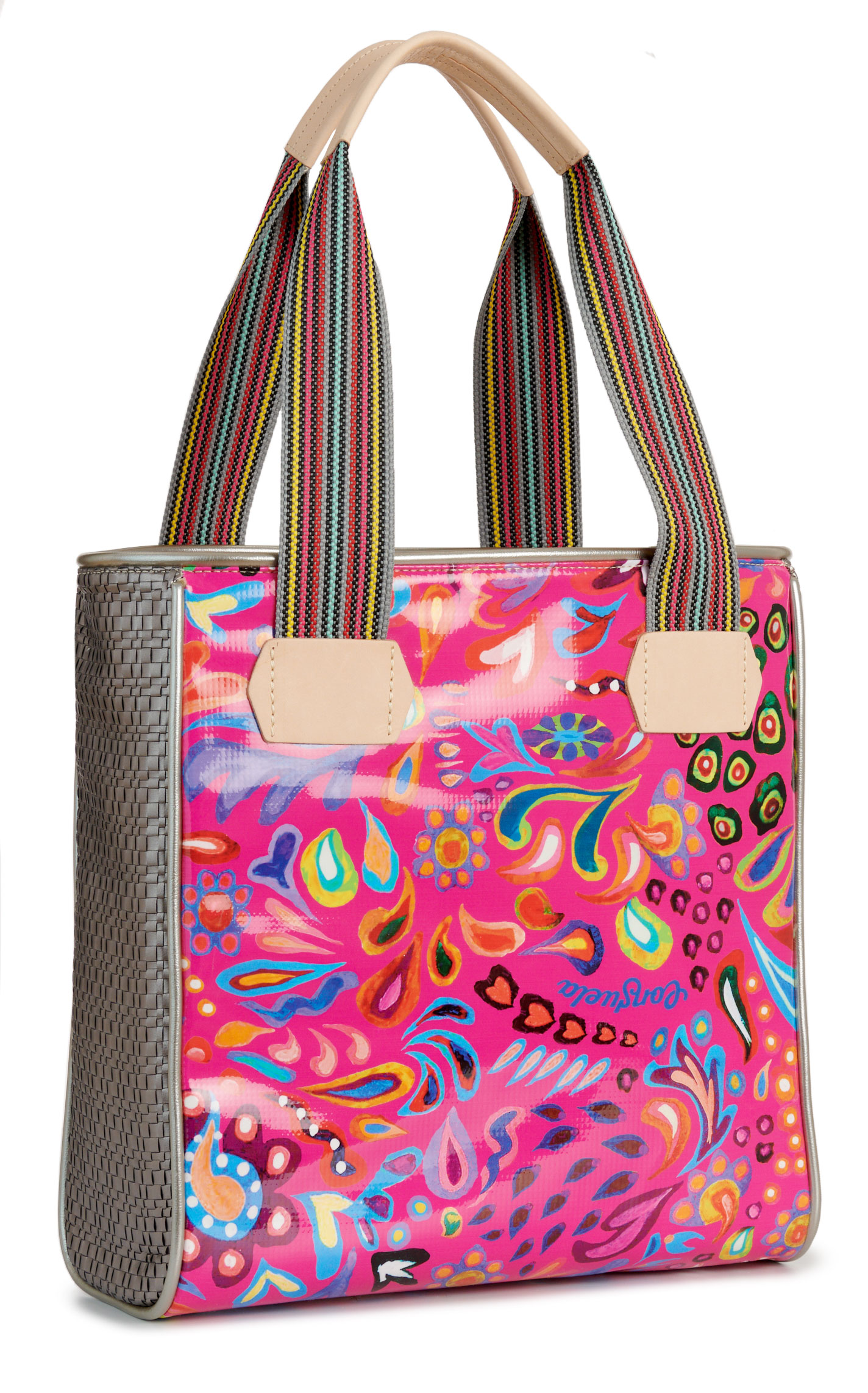 Consuela Ceci Classic Pink Abstract Tote Bag - Image 1
