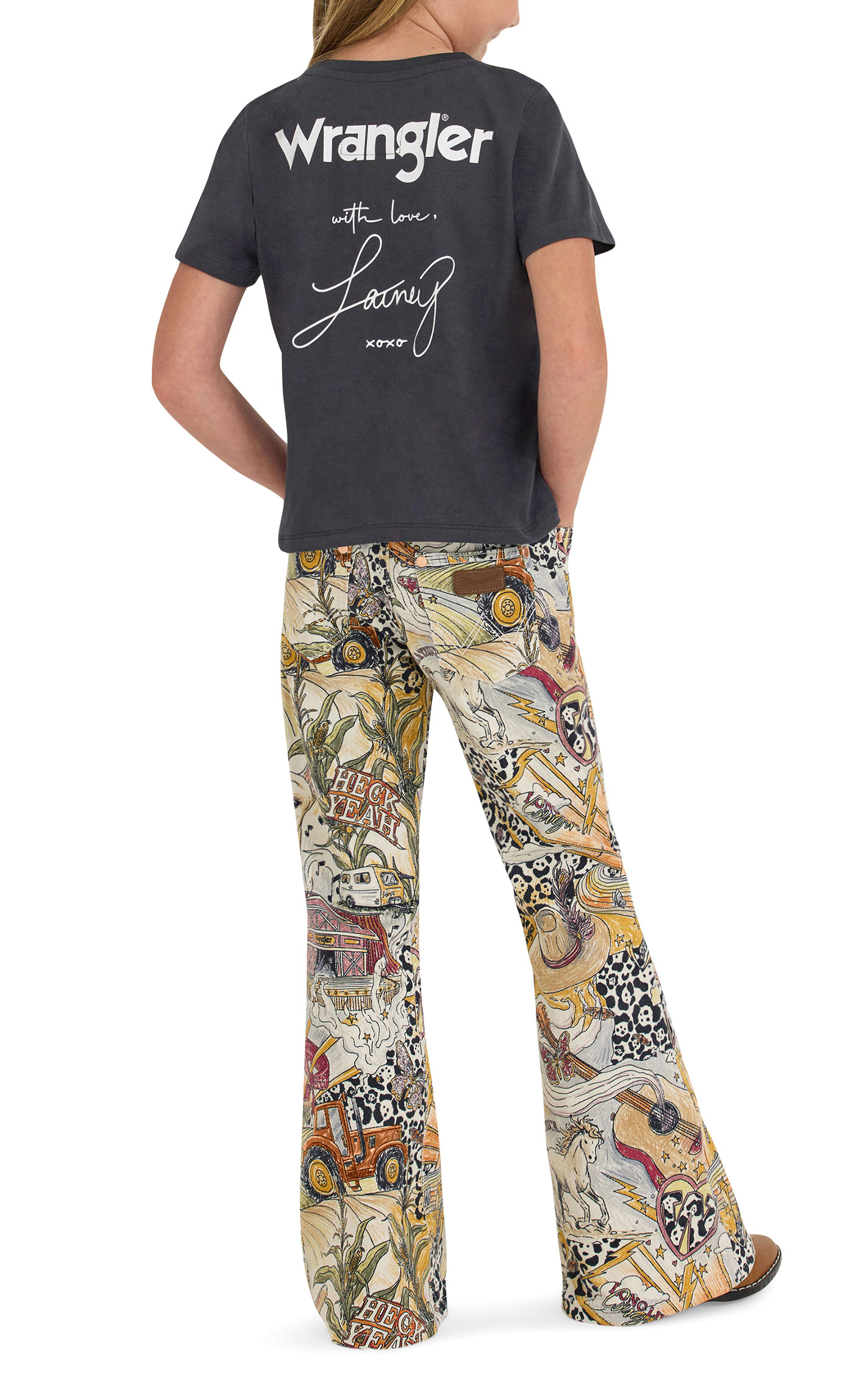 Wrangler & Lainey Wilson Girl's Love Lainey Phantom T-Shirt - Image 1