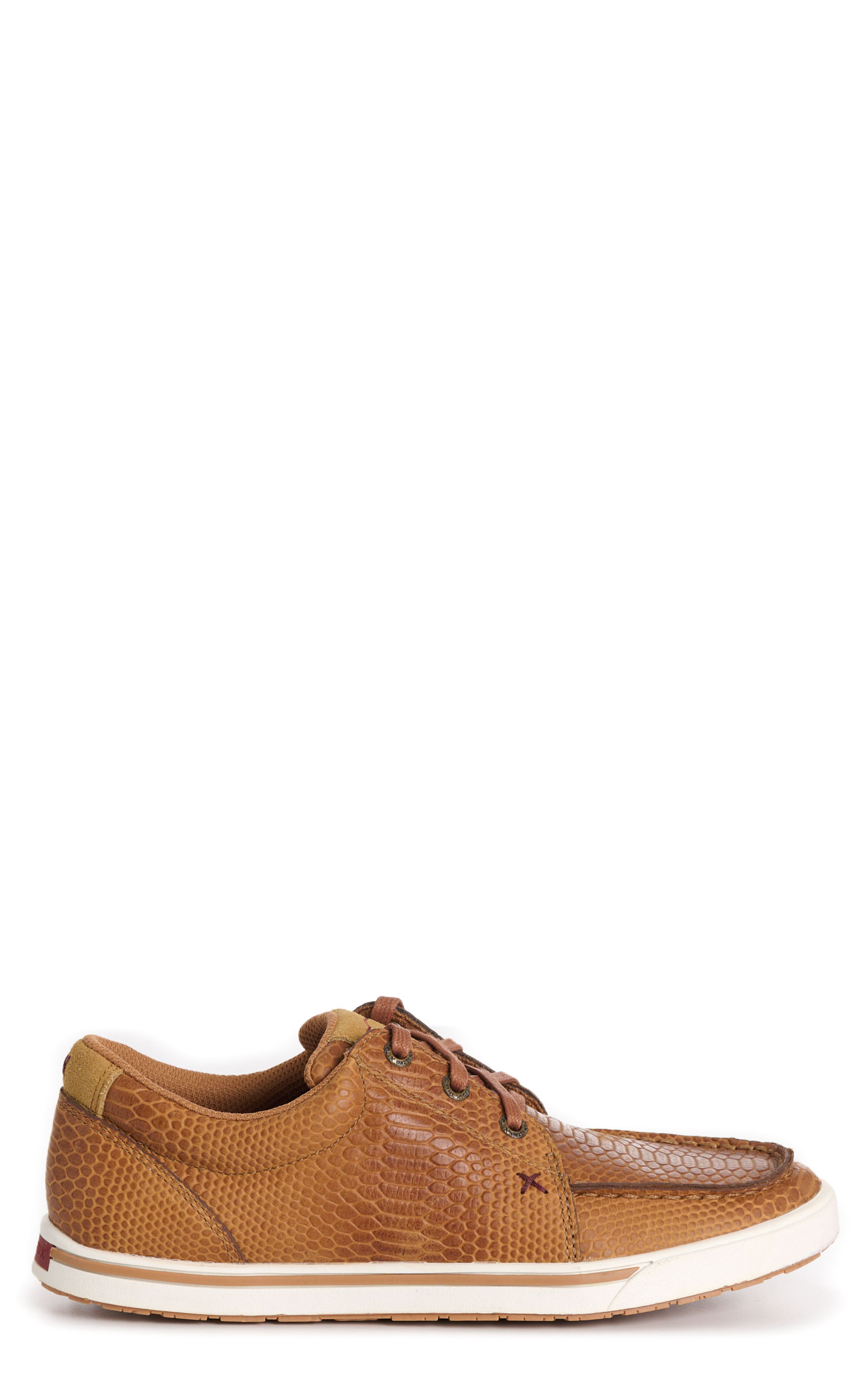 Twisted X Women's Kicks Camel Leather Snake Print Casual Shoes - Image 1