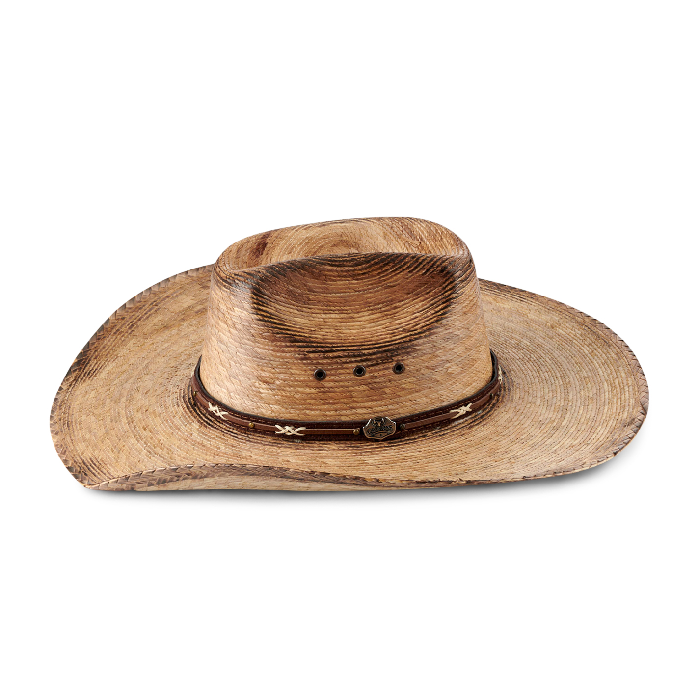Cavender's Kids Ponderosa Palm Cattleman Crown Western Hat - Image 1