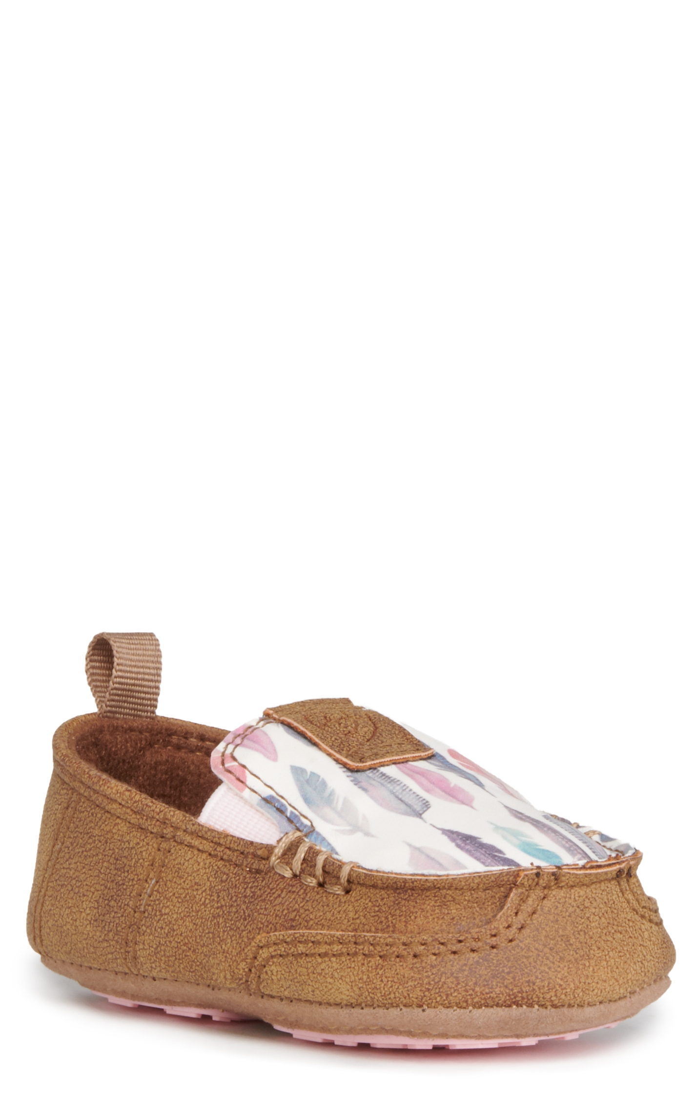 Ariat Lil Stompers Infant Anna Brown and Watercolor Feathers Cruiser Casual Shoes - Image 1