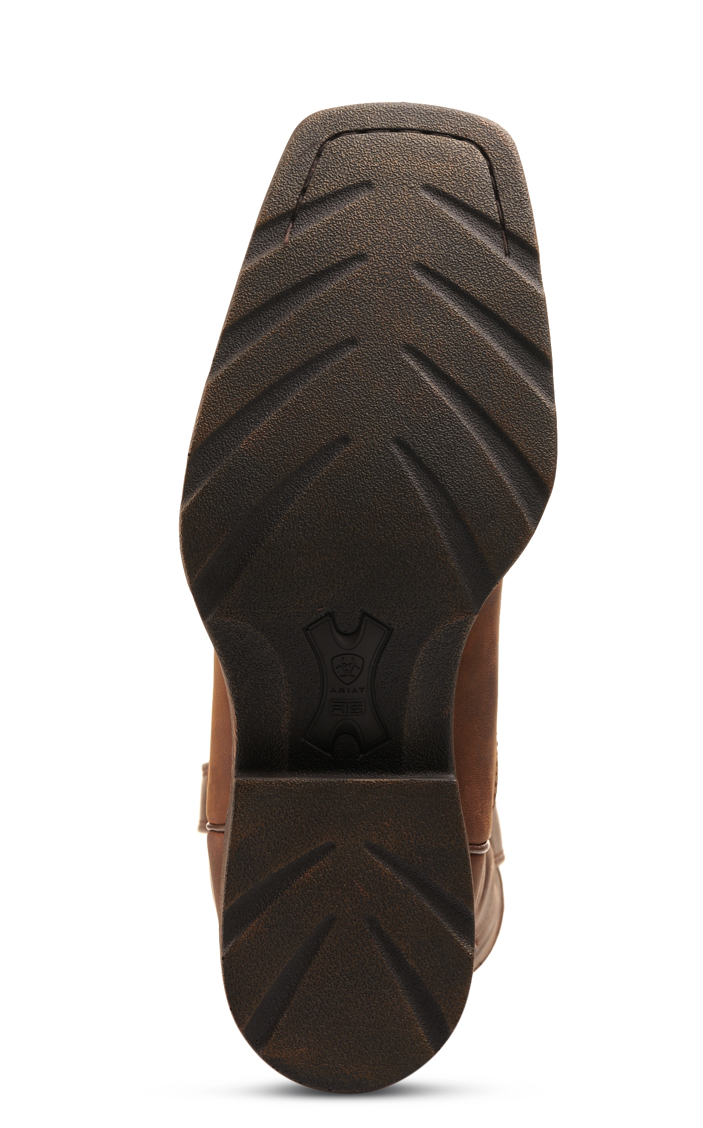 Ariat Men's Rambler Patriot Distressed Brown with Flag Patch Bantamweight Square Toe Cowboy Boot - Image 1