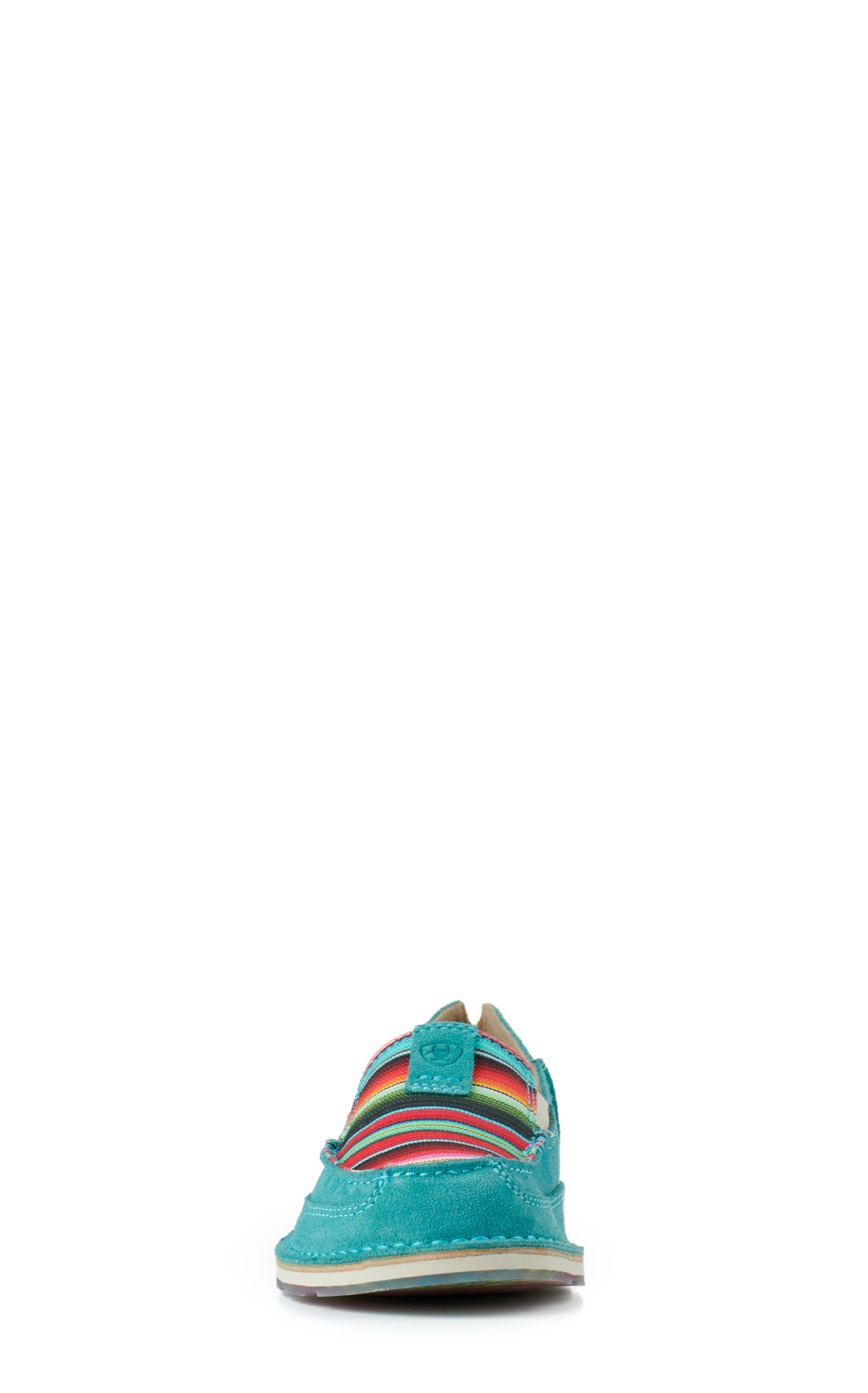 Ariat Women's Cruiser Teal Suede and Serape Moc Toe Casual Shoes - Image 1