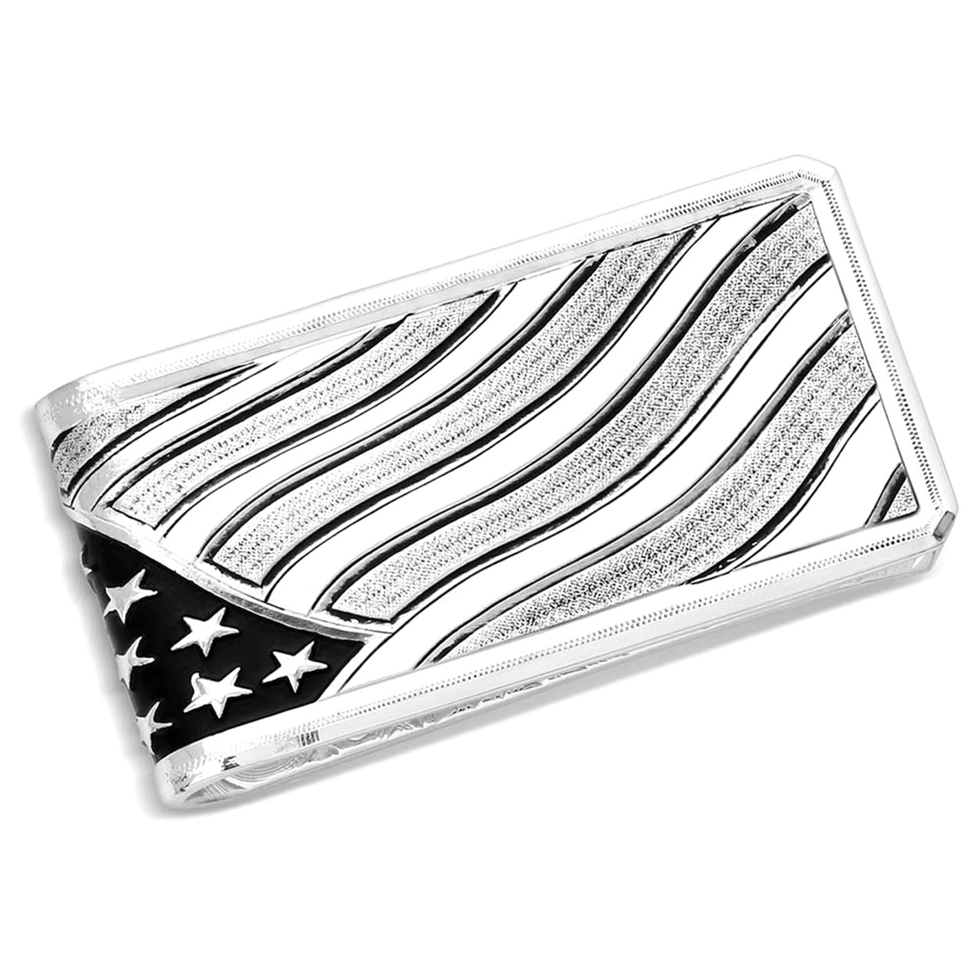 Montana Silversmiths Wings of Liberty American Made Silver Money Clip - Image 2