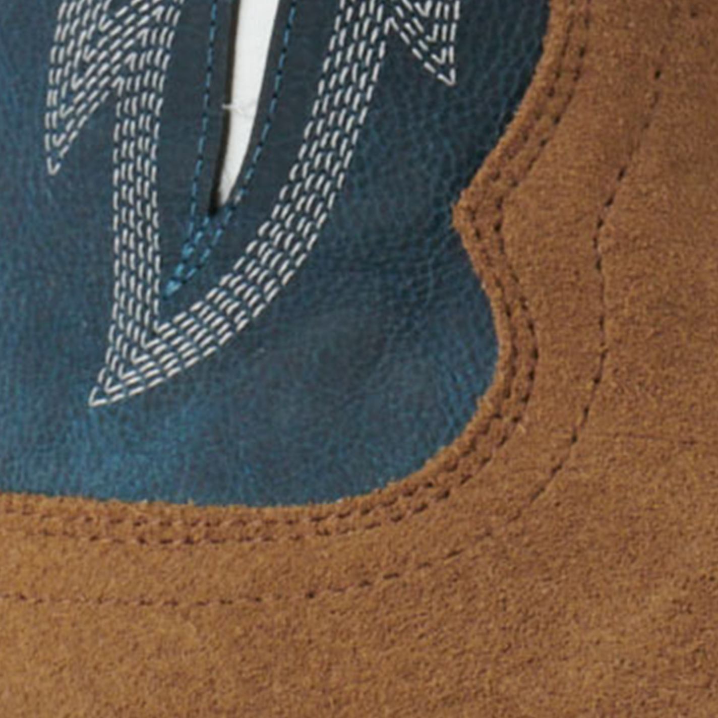 Ariat Men's Stadtler Ocean Blue and Dijon Roughout TekStep Square Toe Cowboy Boots - Image 1