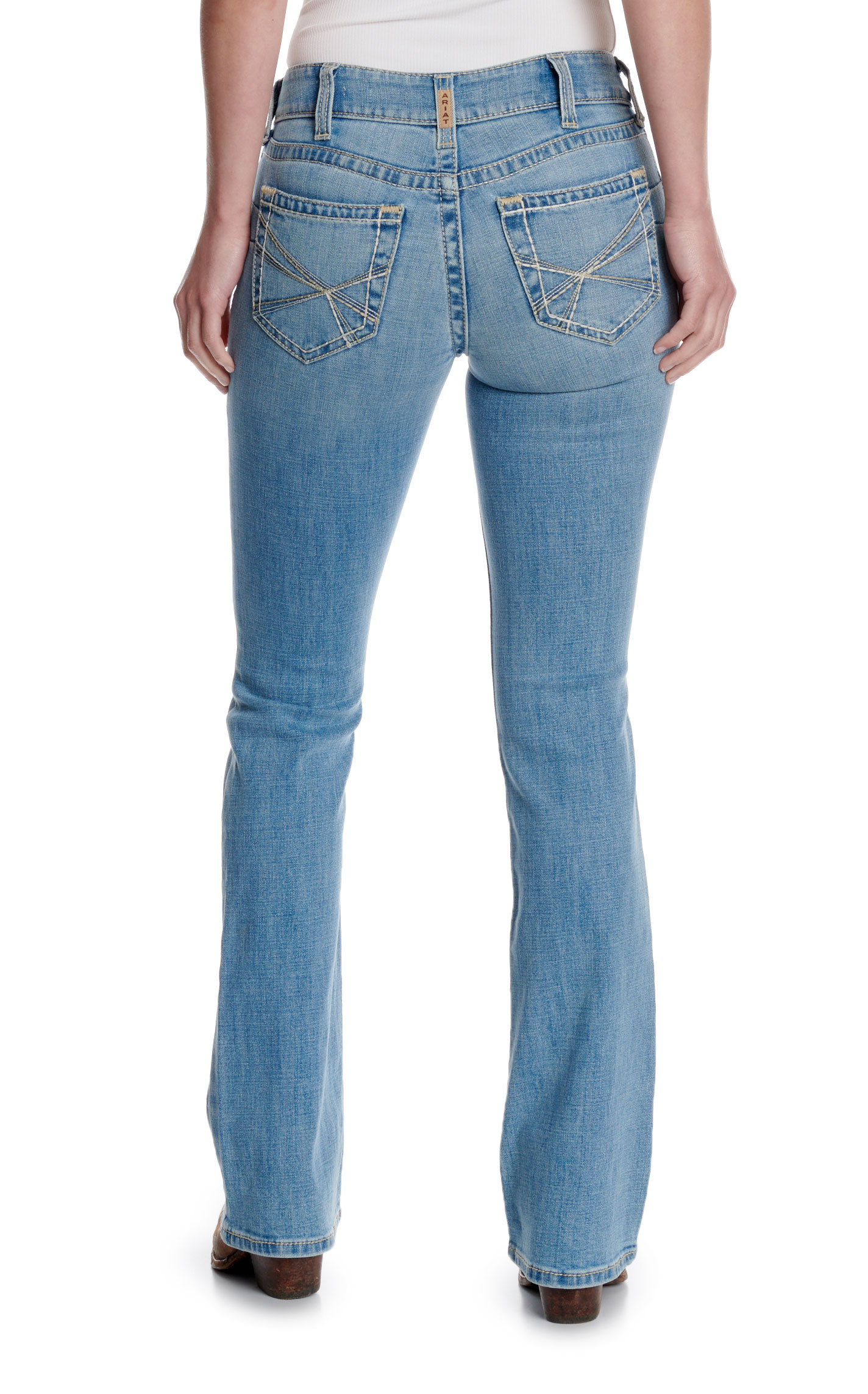 Ariat R.E.A.L. Women's Alina Petaluma Light Wash Bootcut Jeans - Plus Sizes - Image 1