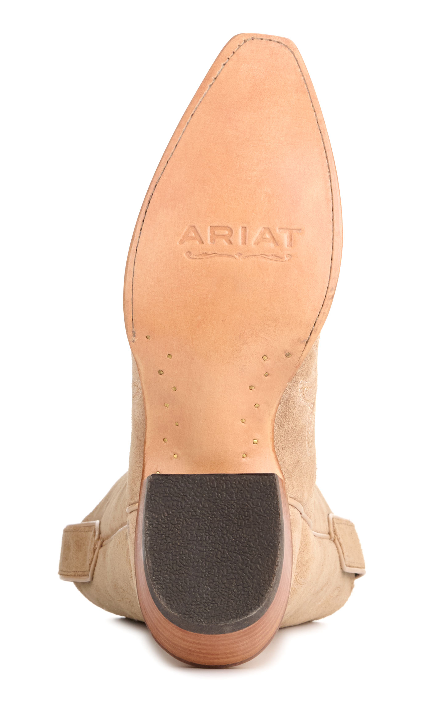 Ariat Women's Hazen Truly Taupe Roughout Suede Snip Toe Cowboy Boots - Image 1