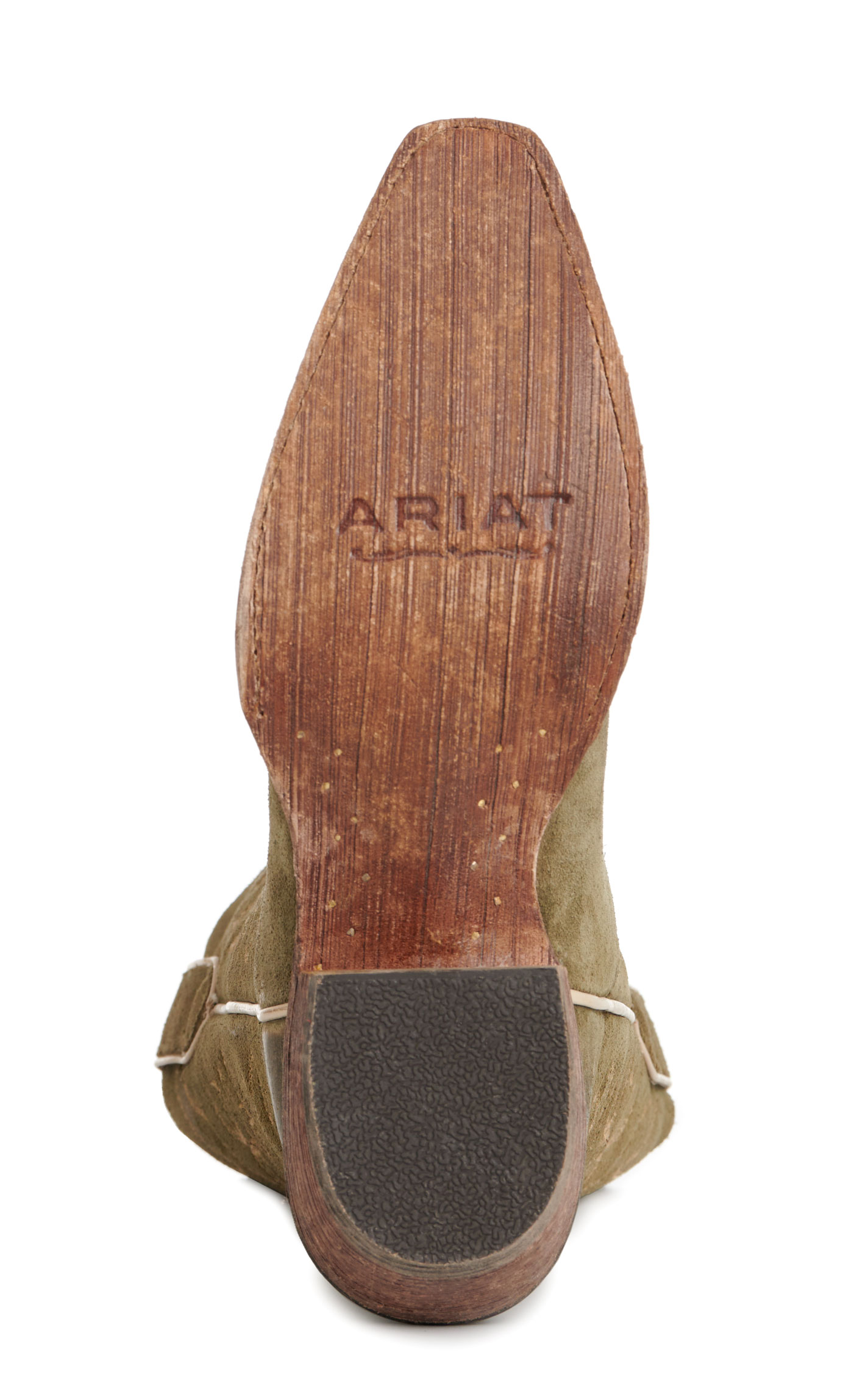 Ariat Women's Jukebox Olive Suede Snip Toe Cowboy Boots - Image 1