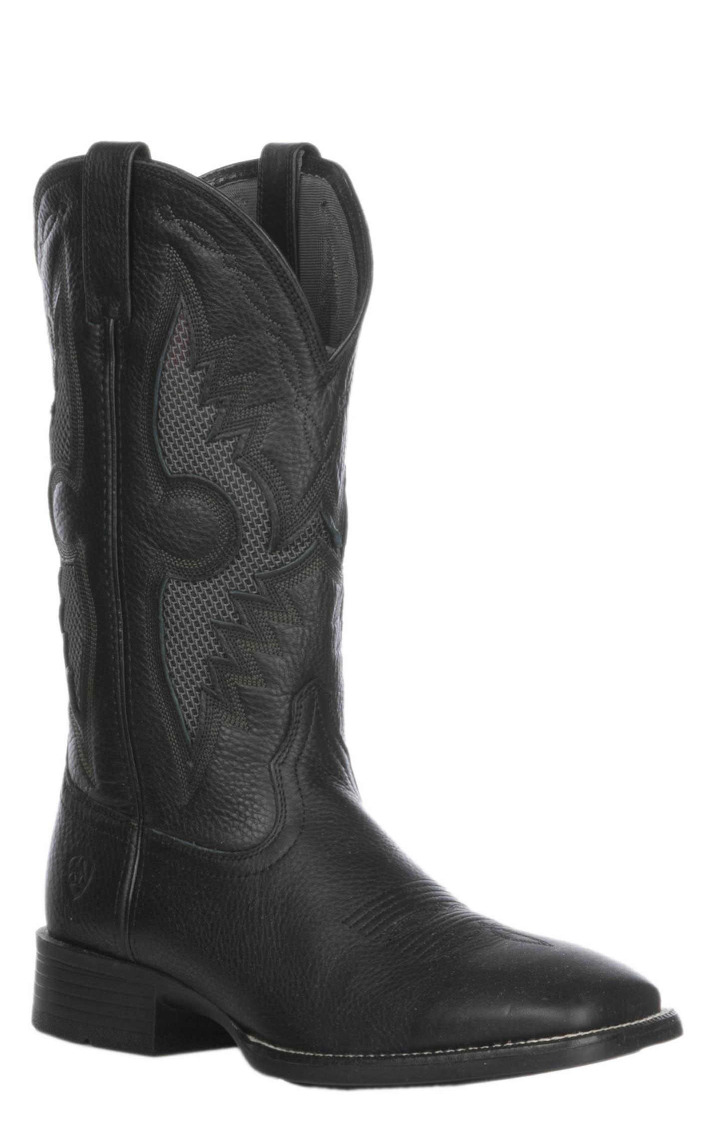 Ariat Men's Solado Black VentTEK Bantamweight Wide Square Toe Cowboy Boot - Image 1