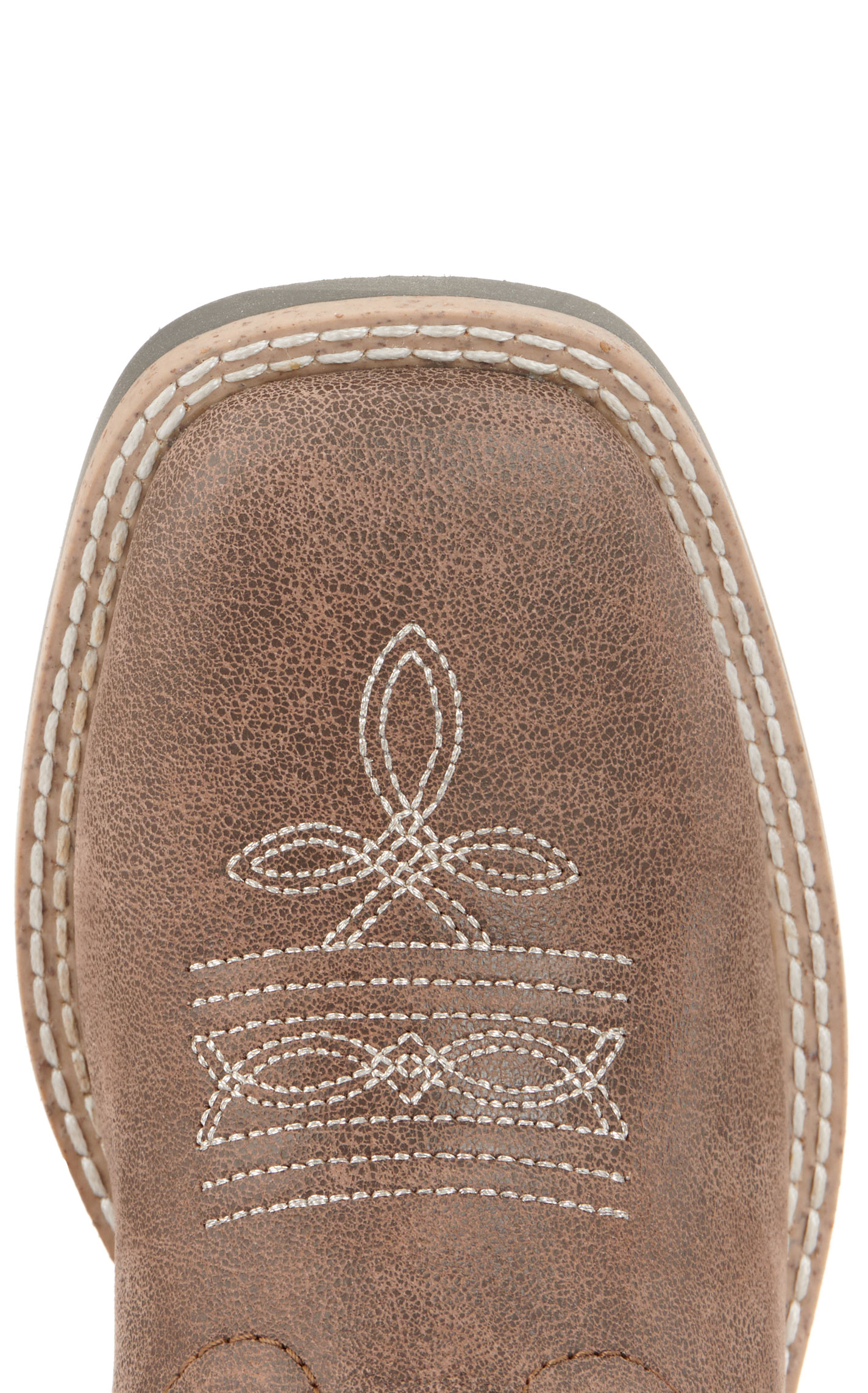 Smoky Mountain Youth Willow Chocolate with Silver Inlay Wide Square Toe Cowboy Boots - Image 1